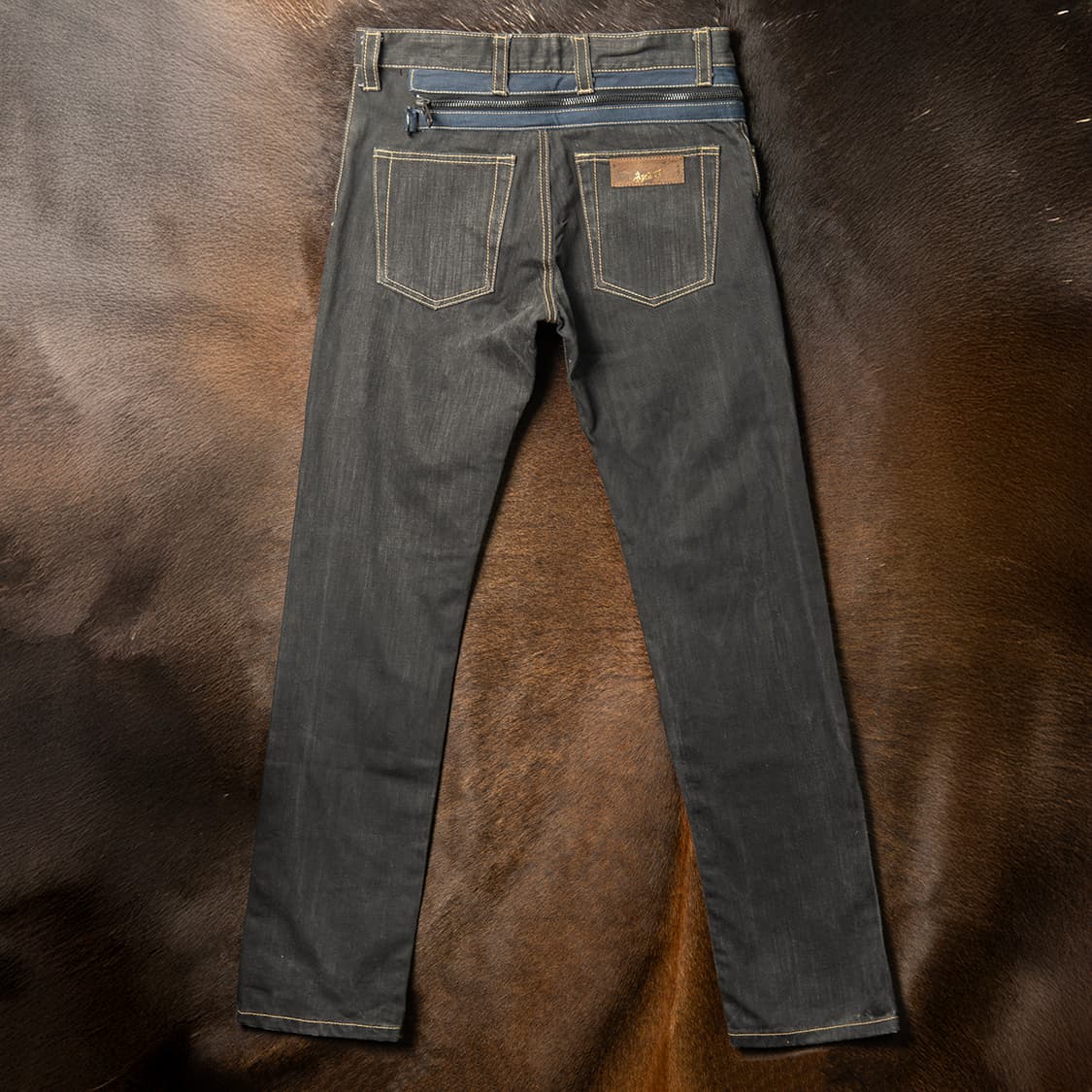 [30] 00s~ 에이프릴 77 x 나노 유니버스 지퍼 디테일 데님팬츠  상품이미지1