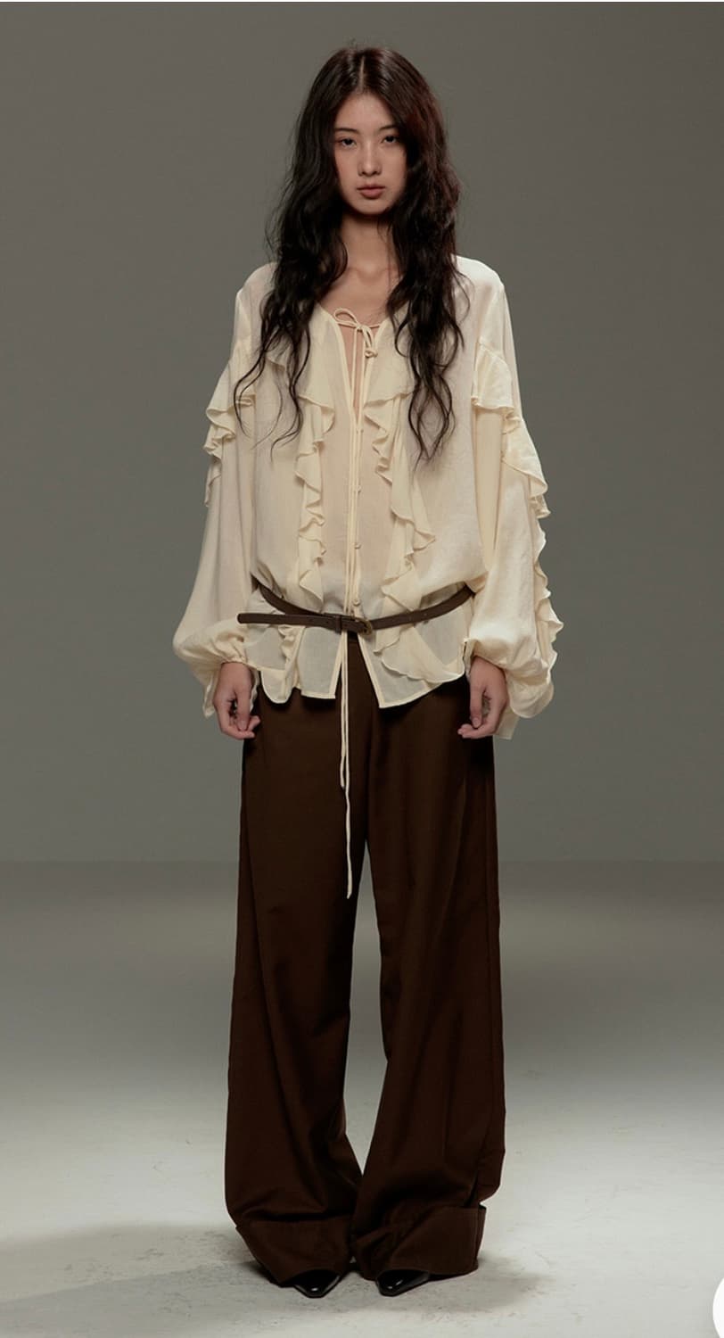 Testmechanism chestunt wide pants 상품이미지3