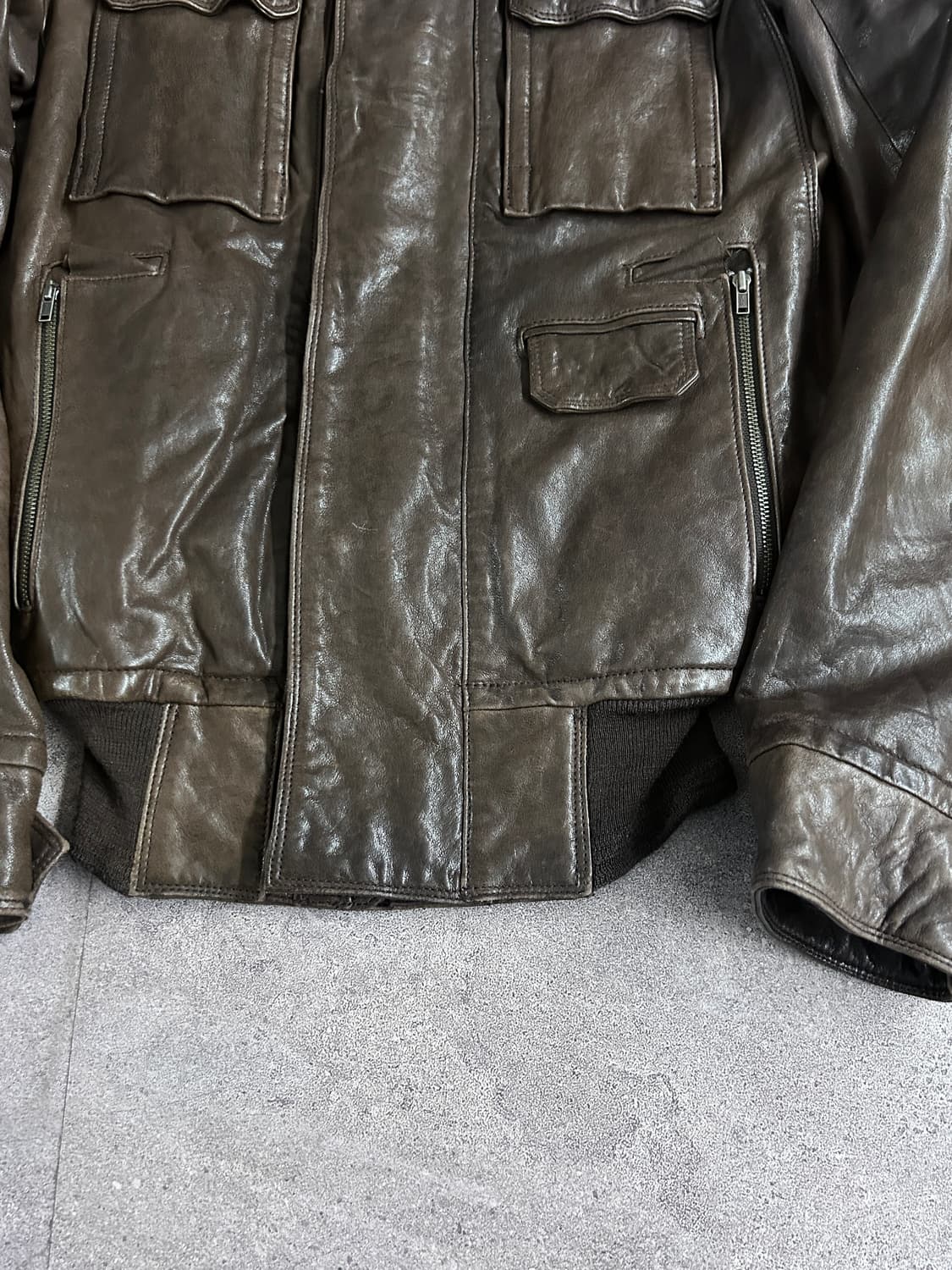 Eloq 더블 클로징 램스킨 자켓 상품이미지8