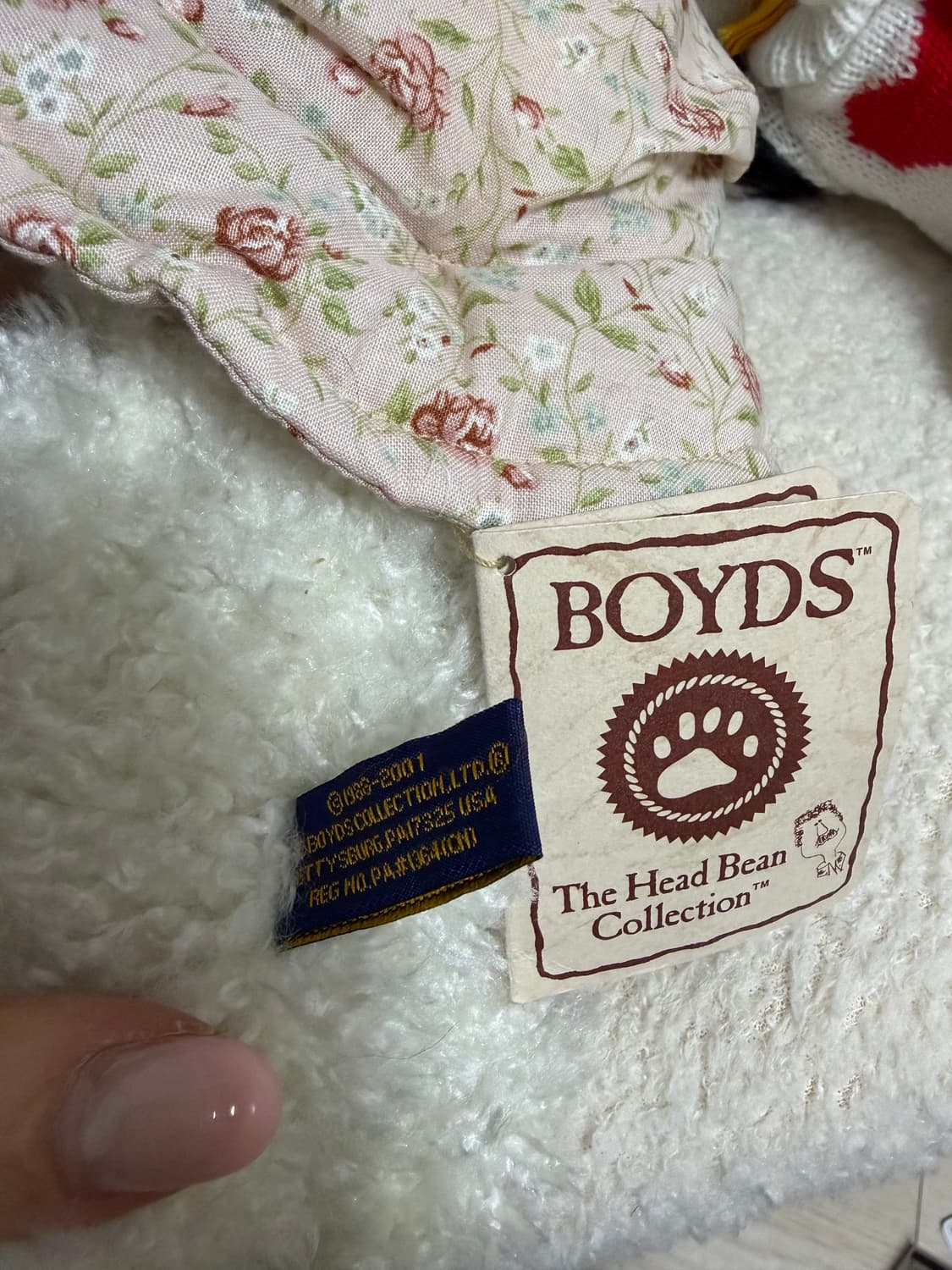 빈티지 보이즈베어 꽃모자 아이스크림 고양이 상품이미지2