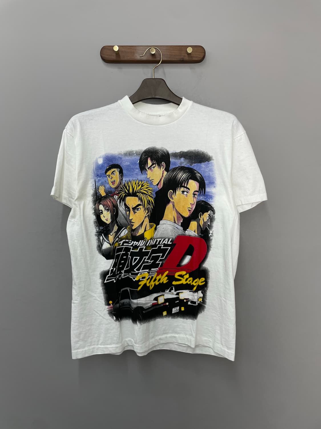 빈티지 이니셜D 프린팅 반팔 H2548 상품이미지2