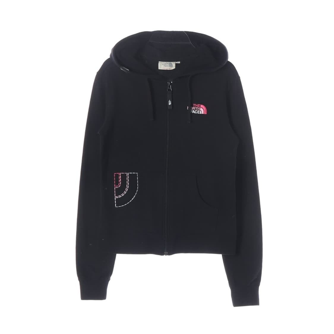 노스페이스 핑크 자수 로고 후드 집업 S 상품이미지1