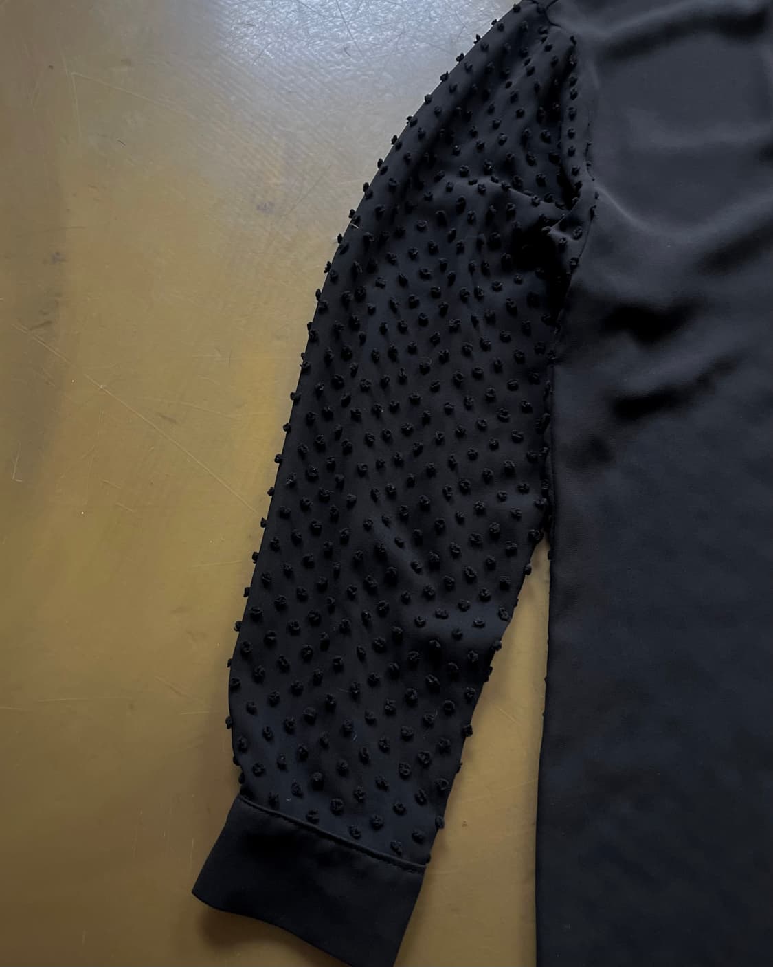 Jpn Vintage Mixed Texture Black Shirt 상품이미지5