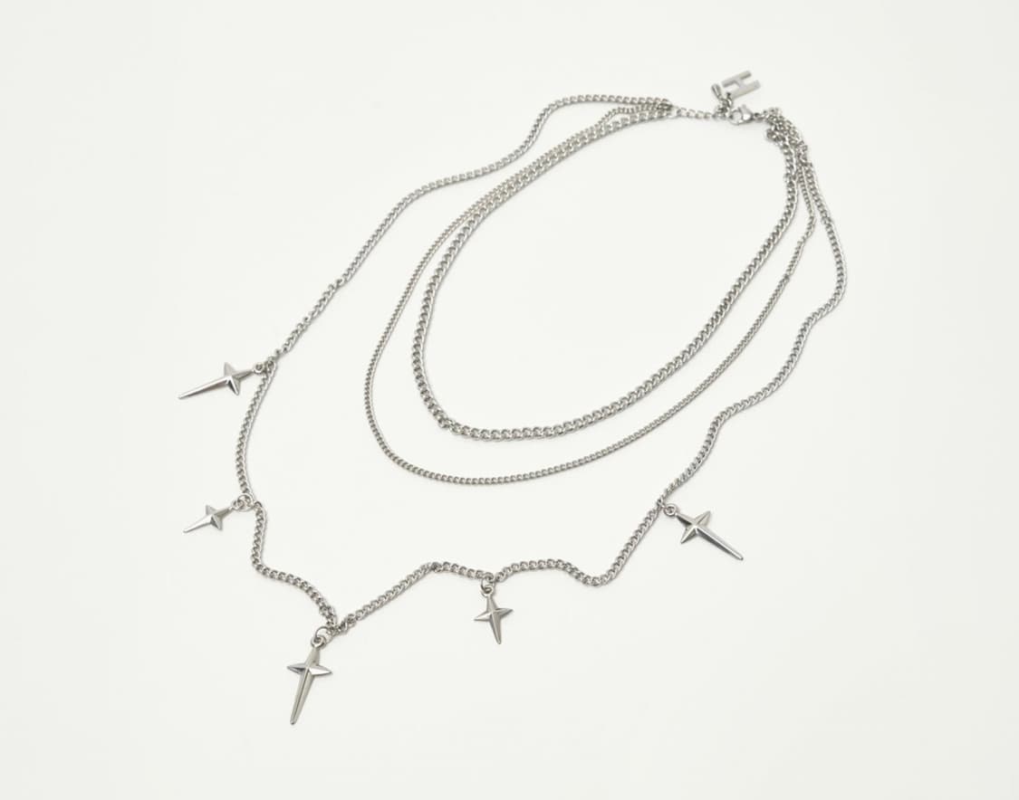 헬레네파리스 쓰리 체인 미니 크로스 네크리스 목걸이 상품이미지6