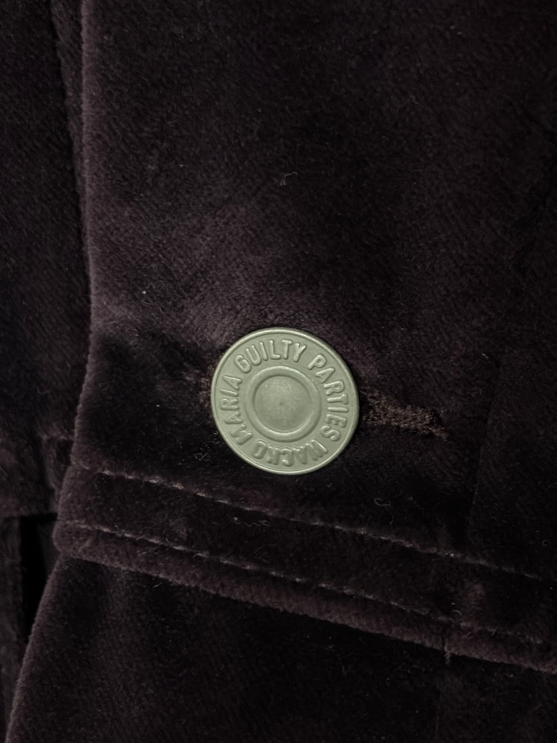 J49 와코마리아 벨로어 트러커 자켓 M 상품이미지4