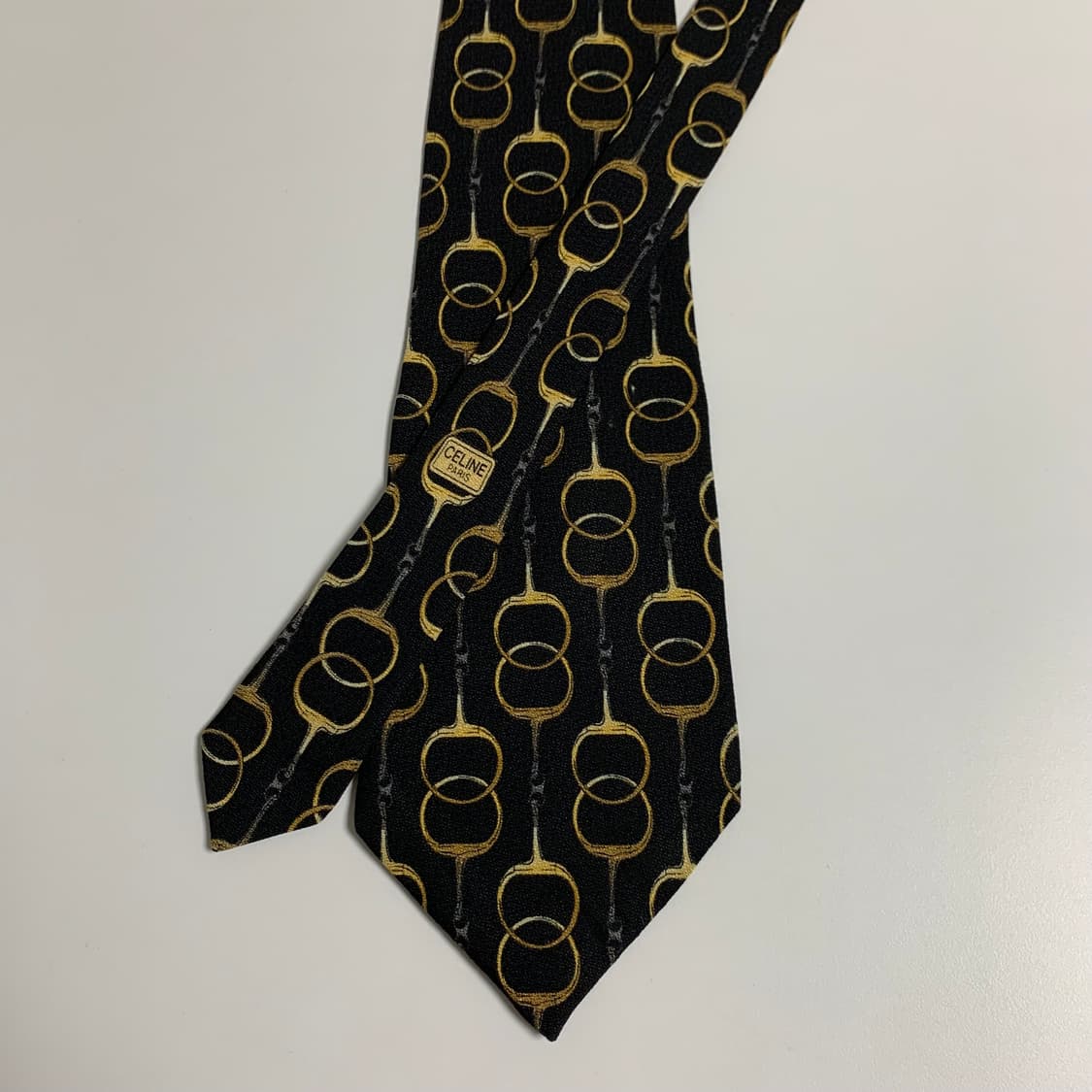 셀린느(CELINE) 명품넥타이 클래식 정장패션 블랙컬러 A등급 상품이미지3