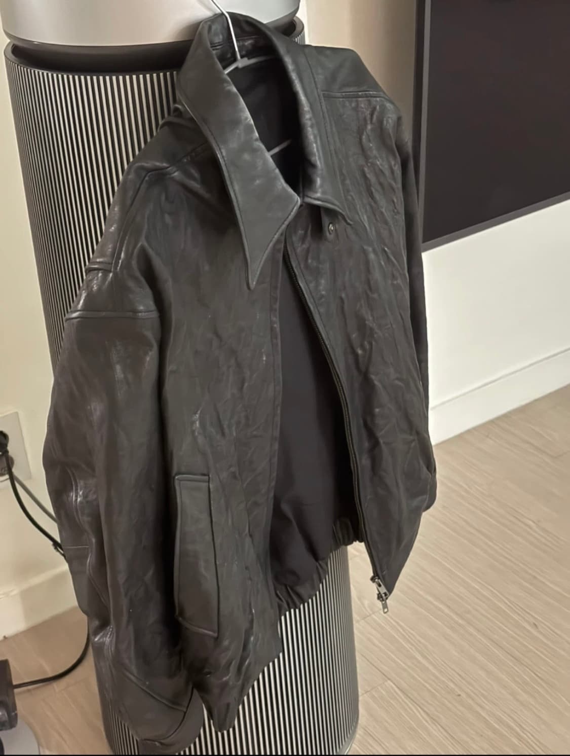 쿠어 크리즈 레더 블루종 L 상품이미지2