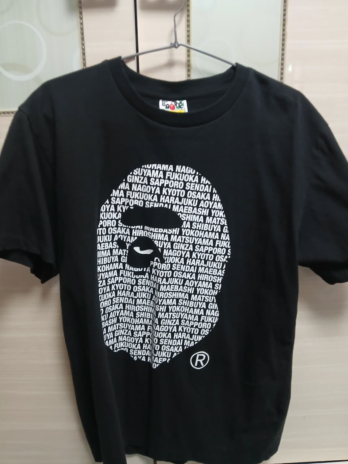 베이프 제팬 에이프 헤드 티셔츠 블랙  상품이미지1