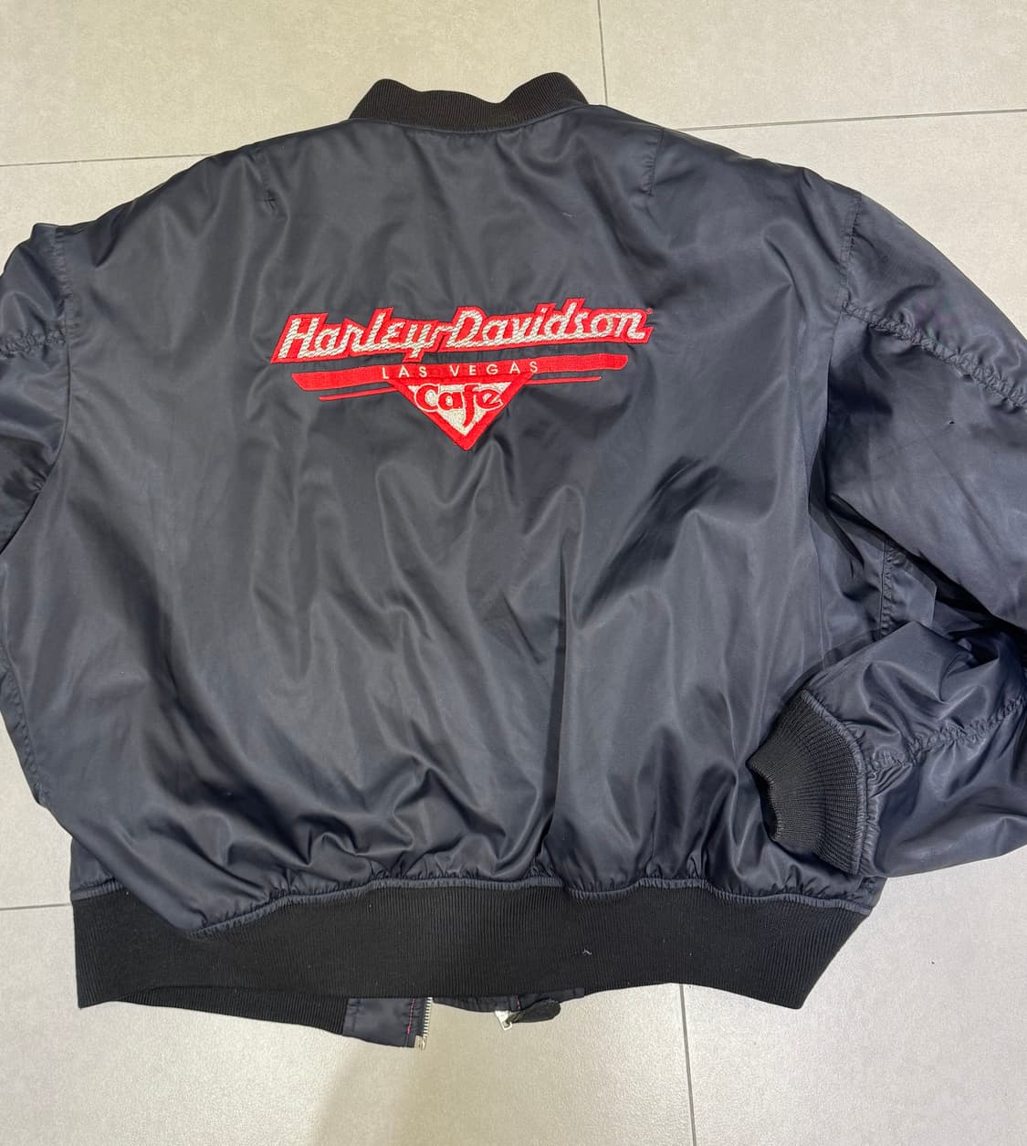 90‘s Harley Davidson 바이커 봄버 자켓 사이즈 xxl 상품이미지2