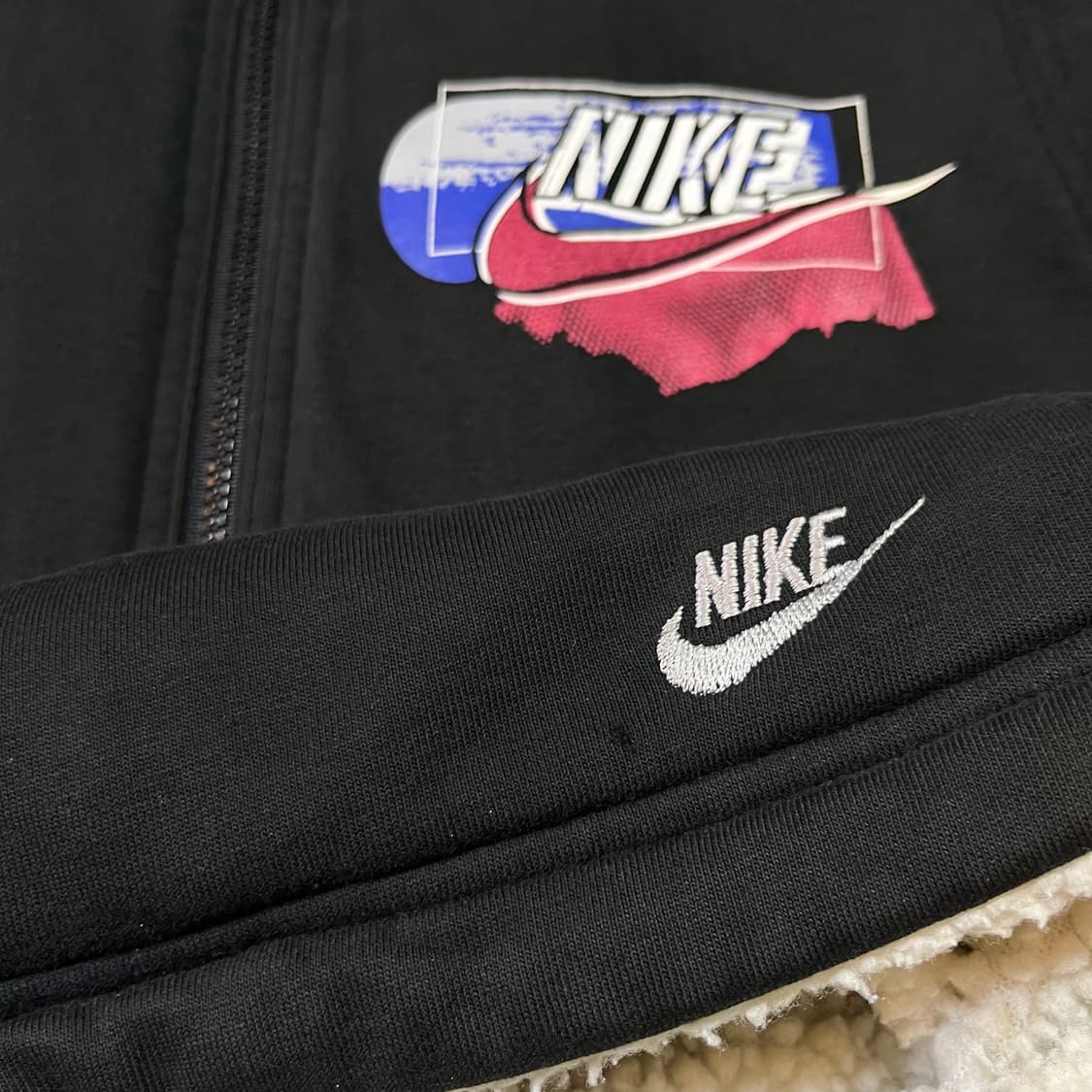 나이키 90s 올드스쿨 빅로고 쉐르파 베스트 상품이미지10