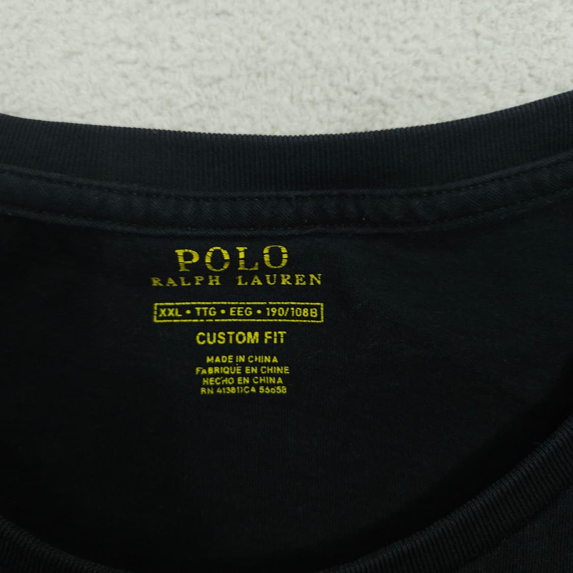 폴로 랄프 로렌 롱슬리브 XXL 블랙 상품이미지4