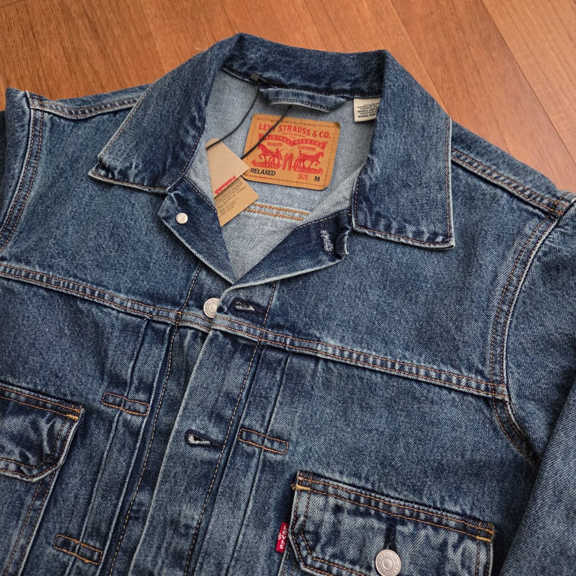 리바이스 타입2 트러커 자켓 미디엄 인디고 M사이즈 상품이미지3