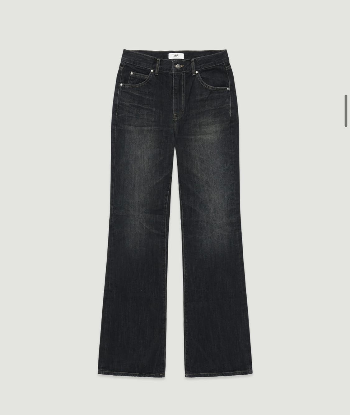 (46) 엘무드 잔느 플레어 데님 블루블랙 판매 상품이미지7