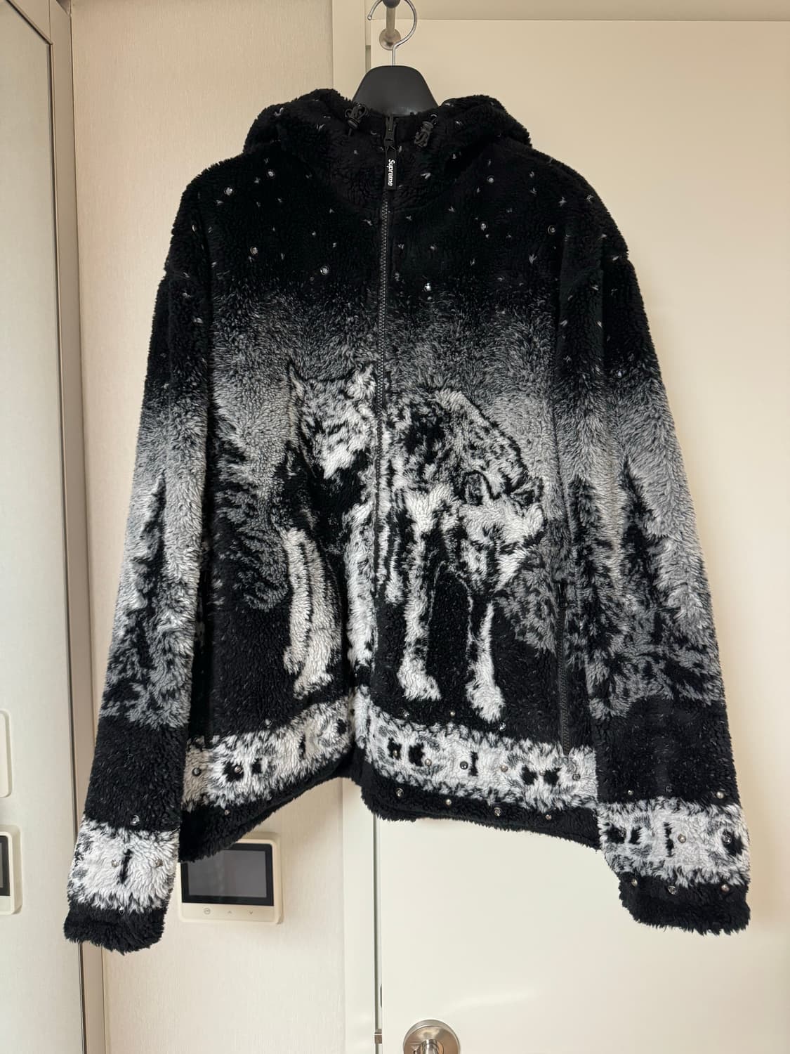 슈프림 x B.B. 사이먼 리버시블 후드 플리스 자켓 블랙 25FW XL 상품이미지1