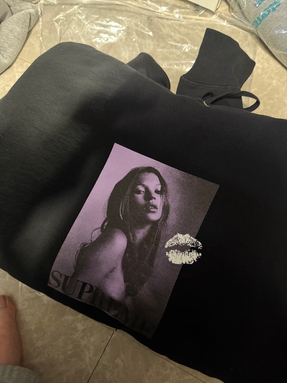 L사이즈 슈프림 케이트모스 후드 블랙 상품이미지4