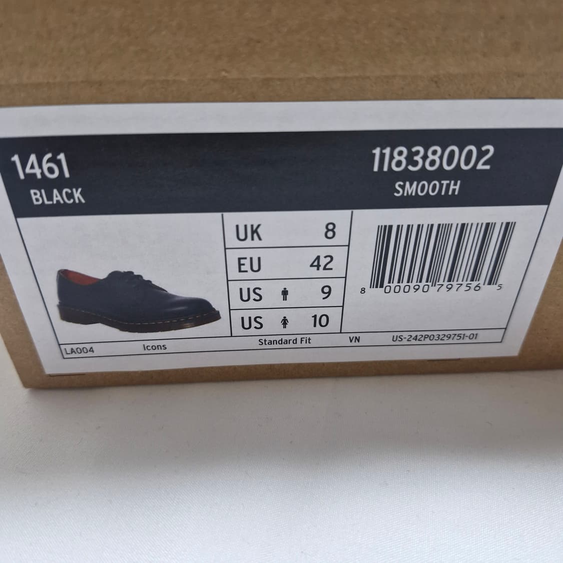 닥터마틴 1461 스무스 블랙 남성 구두 더비슈즈 상품이미지3