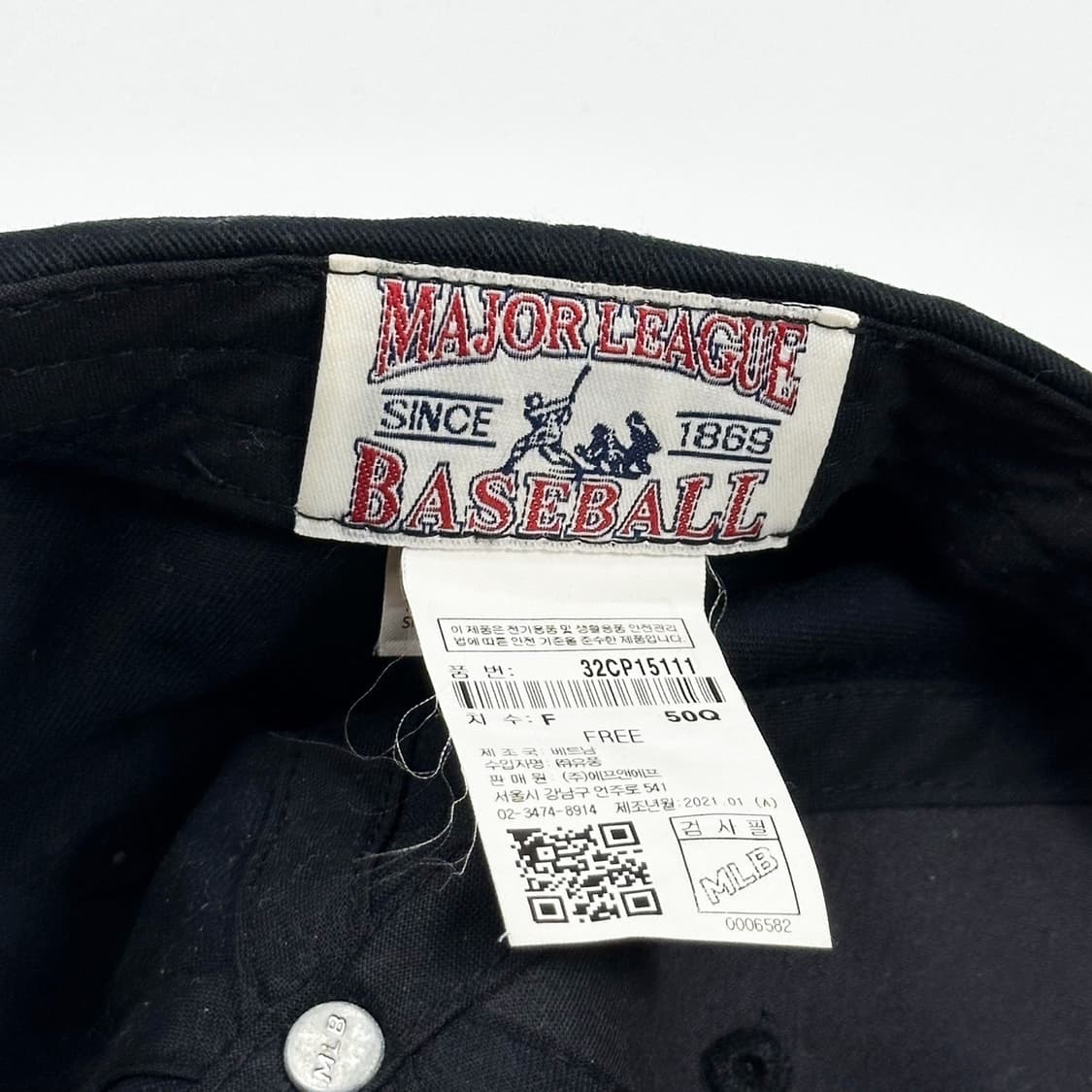 MLB 뉴욕양키스 자수 블랙 볼캡 모자 상품이미지4