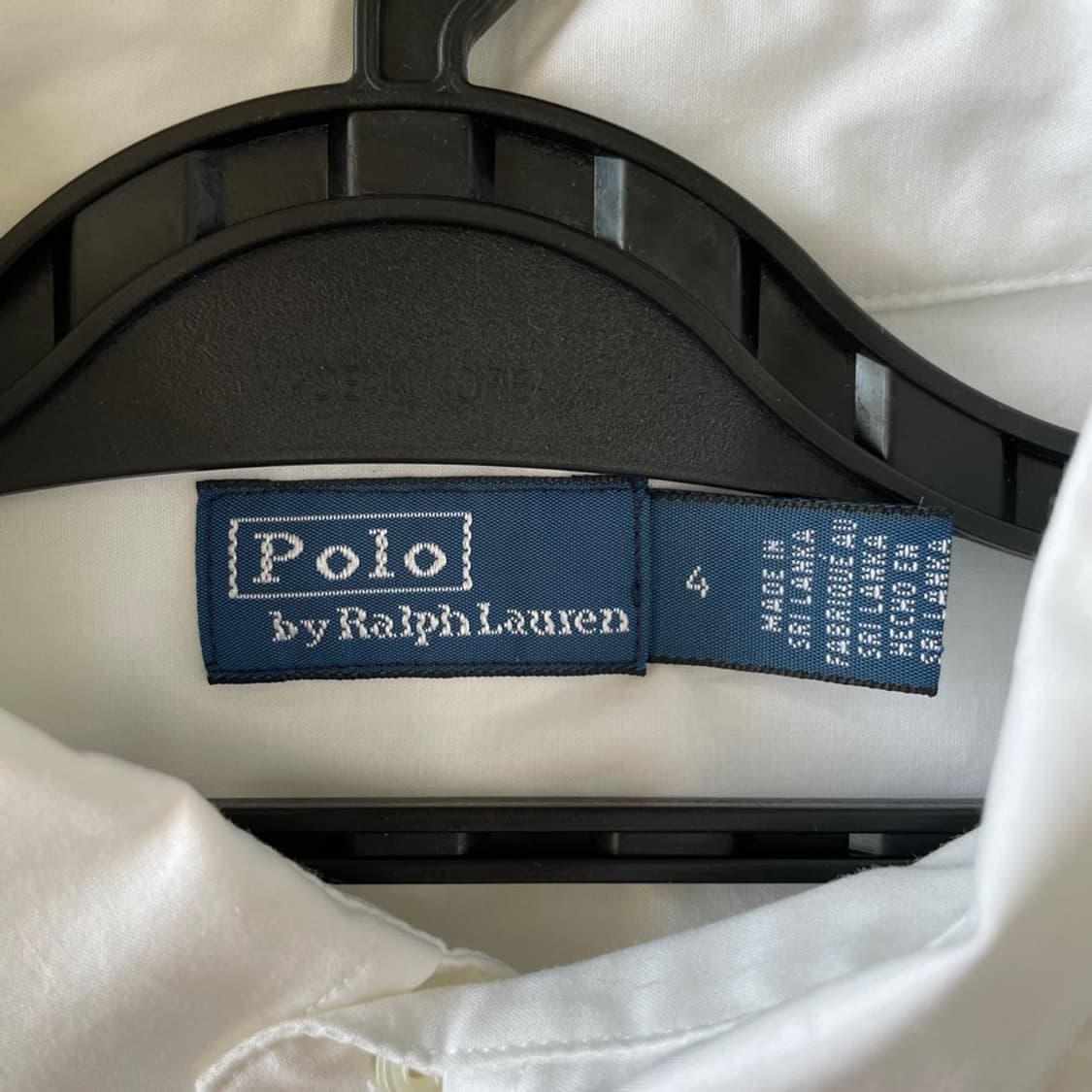 4 폴로 여성 화이트 봄여름 포플린 셔츠  상품이미지4