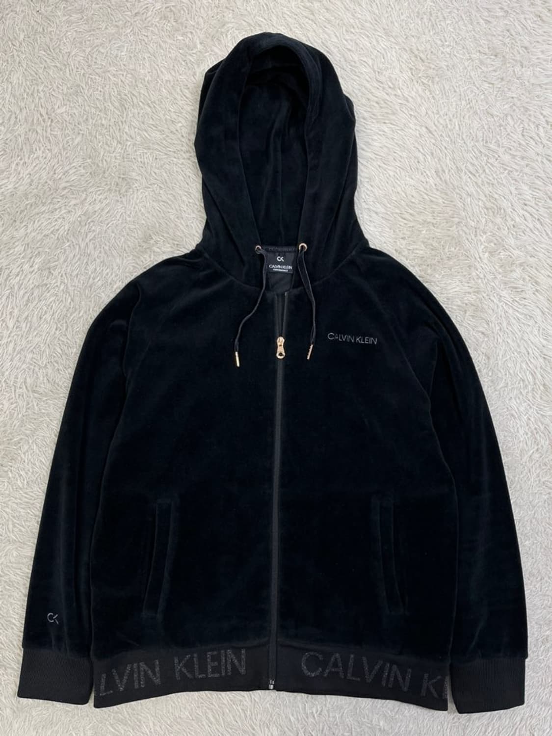 캘빈클라인 벨루어 후드 집업/#2745 상품이미지1