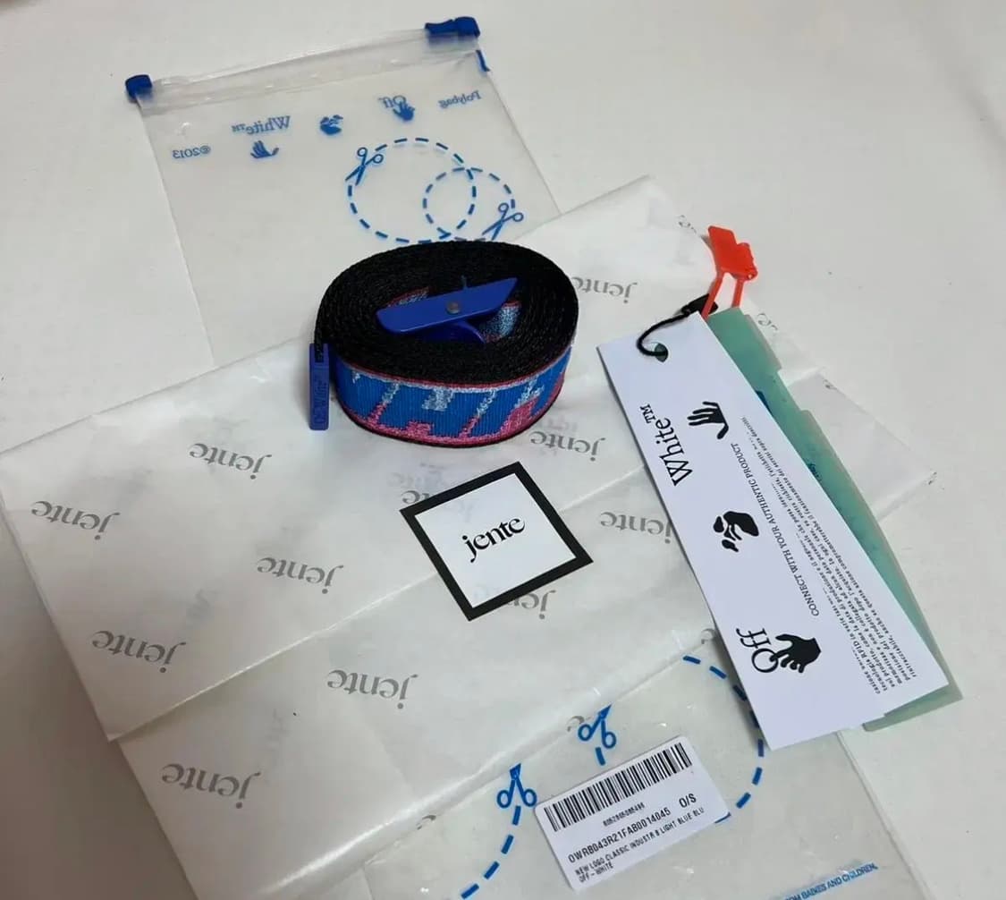 오프화이트 뉴 로고 클래식 인터스트리얼 라이트 벨트 상품이미지1