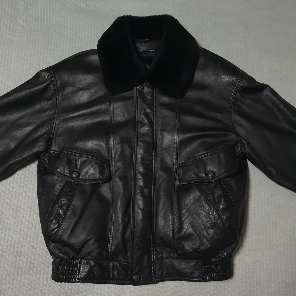 빈티지 양가죽 봄버 자켓 상품이미지2