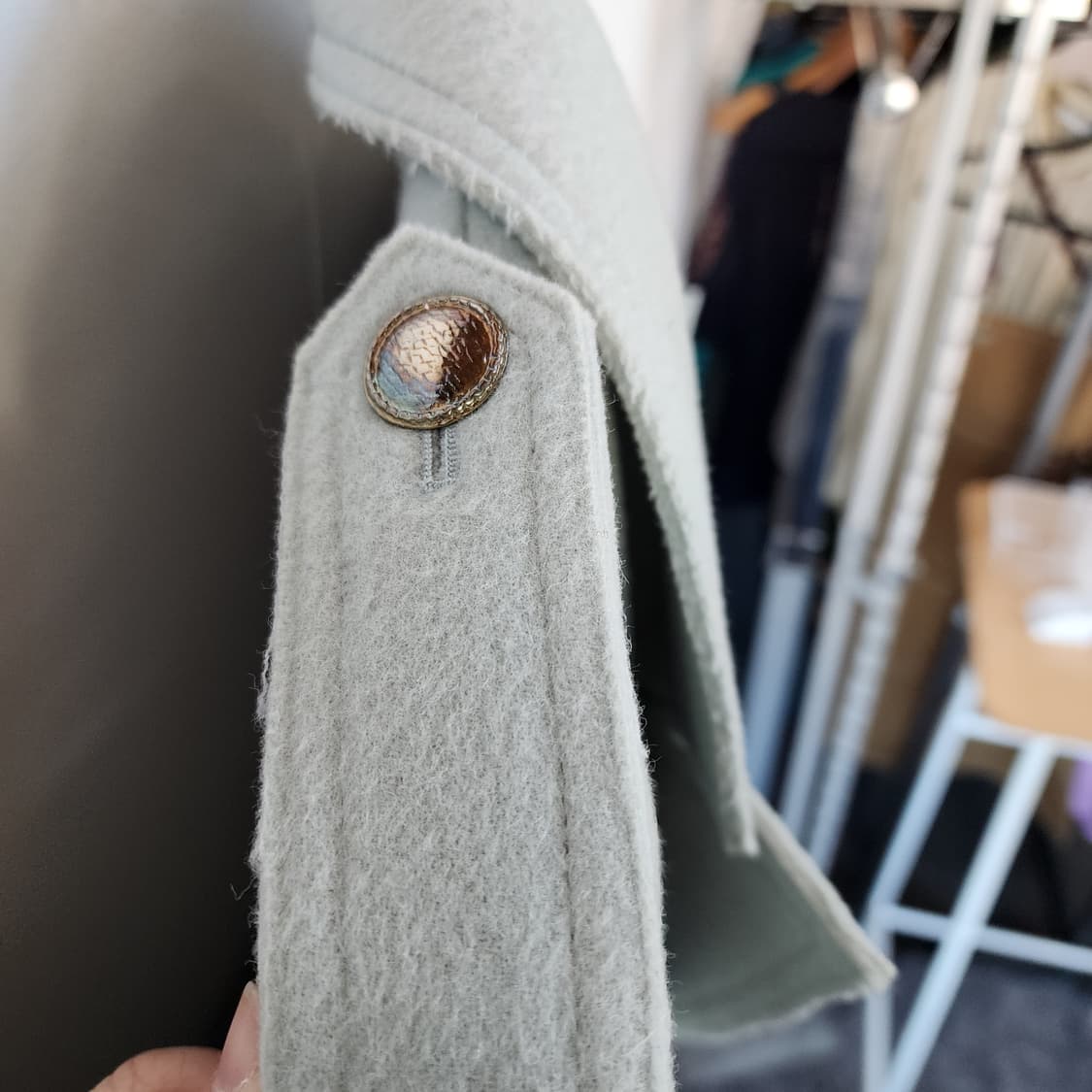 JULL LOG 롱 기장 민트색 코트 상품이미지3