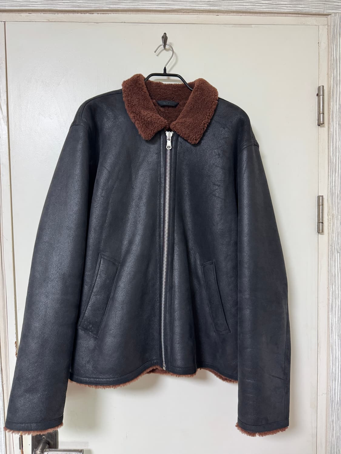 [XL] 스투시 셔링 자켓 무스탕 블랙 상품이미지2