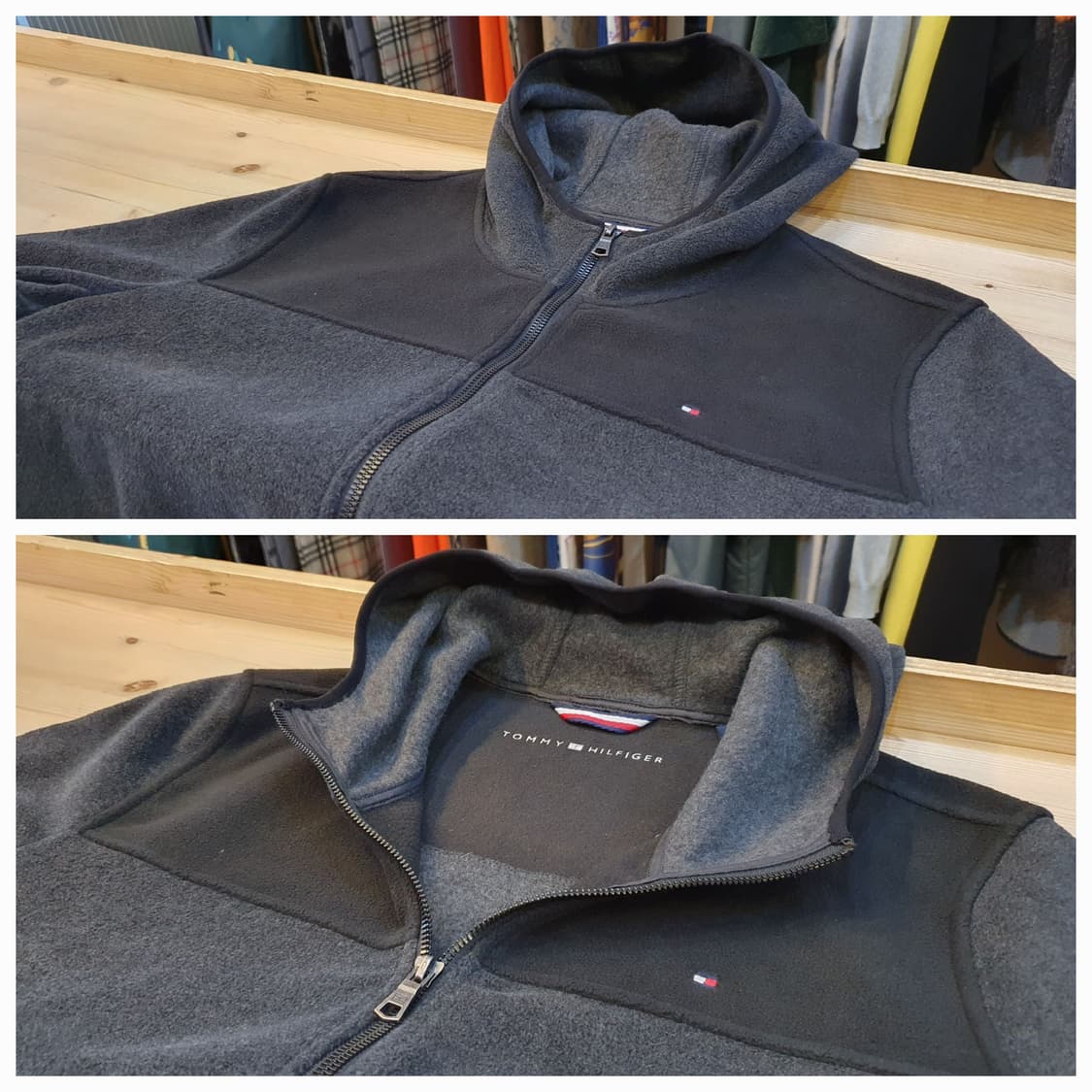 (새상품)100.타미 후리스 후드자켓 상품이미지4