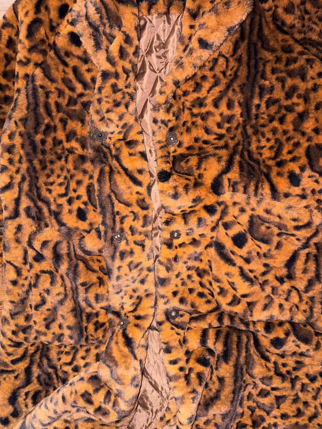 빈티지 레오파드 퍼 코트 상품이미지8