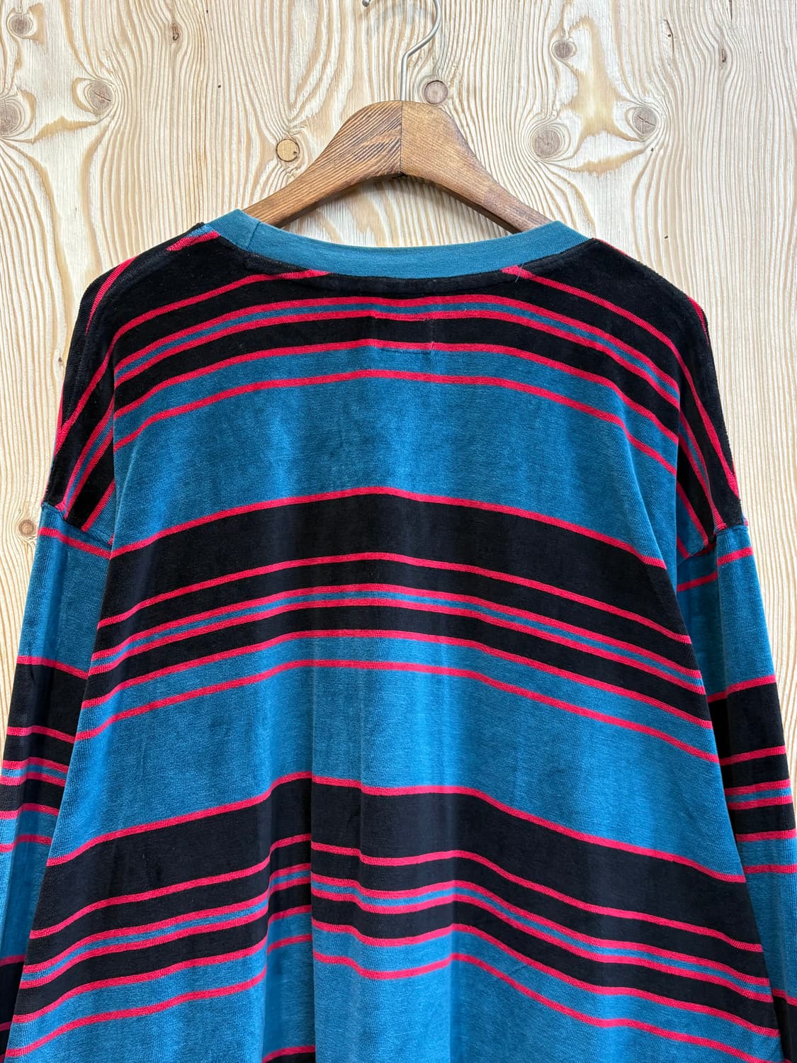 오베이 스트라이프 벨벳 롱슬리브 상품이미지4