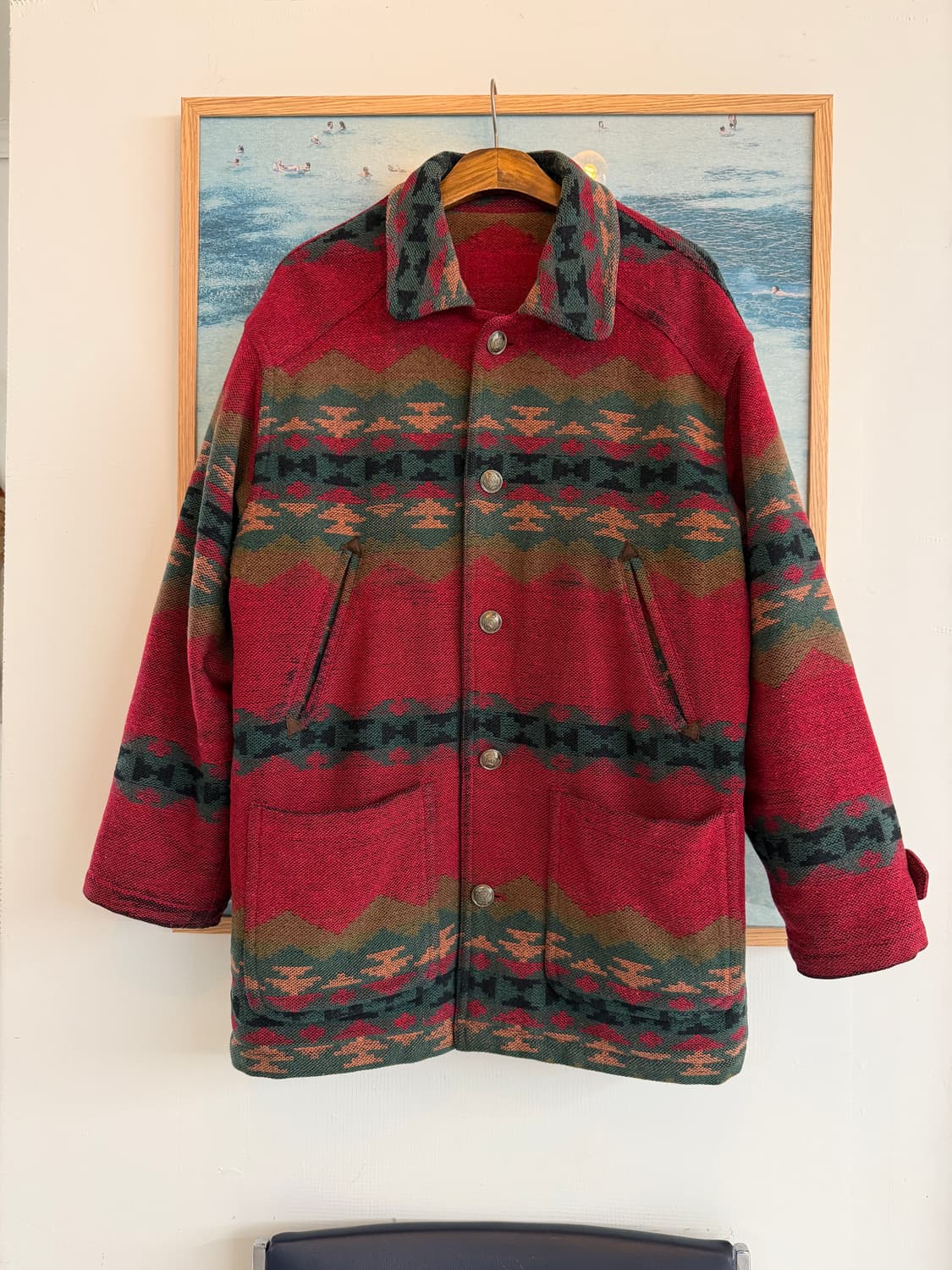 90s 나바호 패턴 빈티지 울 자켓 상품이미지6