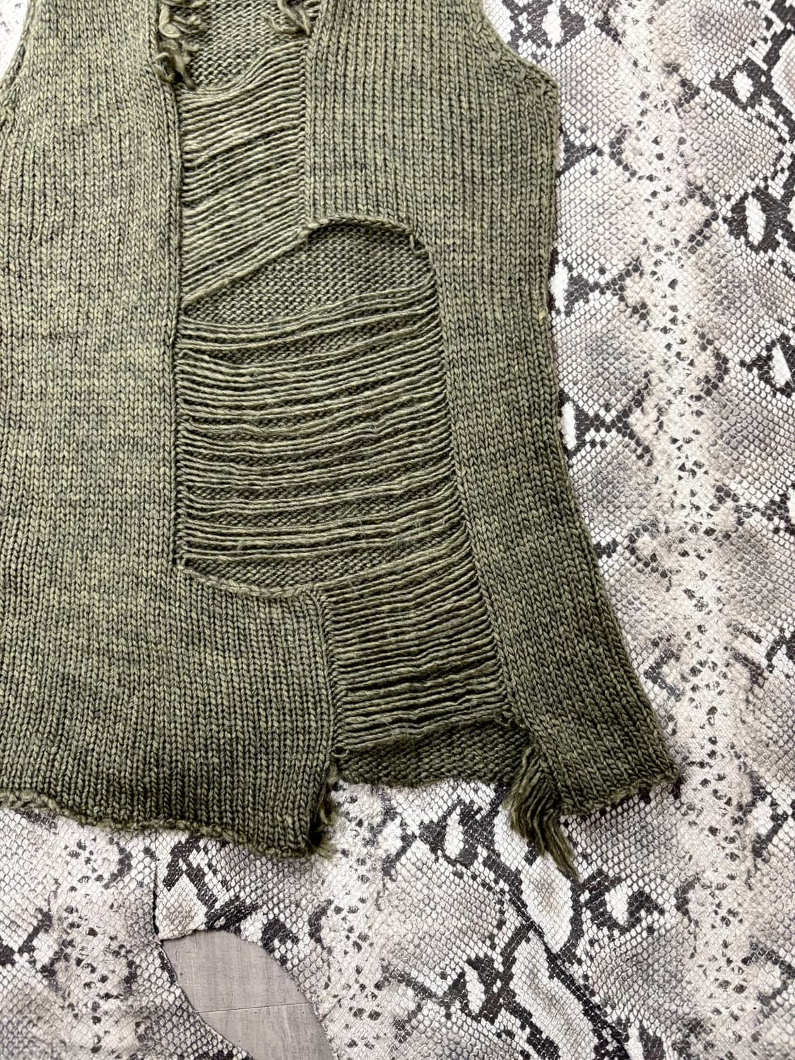 “Vintage” 00’s Grunge Mood Knit Sleevele 상품이미지5