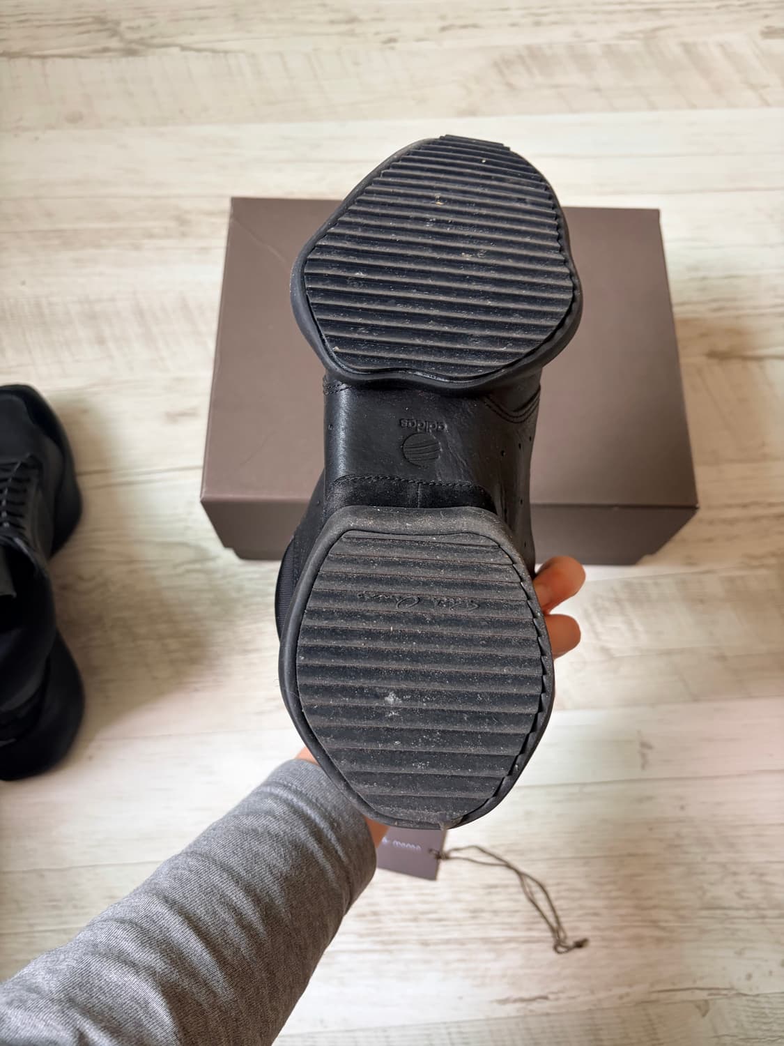 [US 6.5] 릭오웬스 아디다스 비셔스 러너 트리플 블랙 상품이미지6