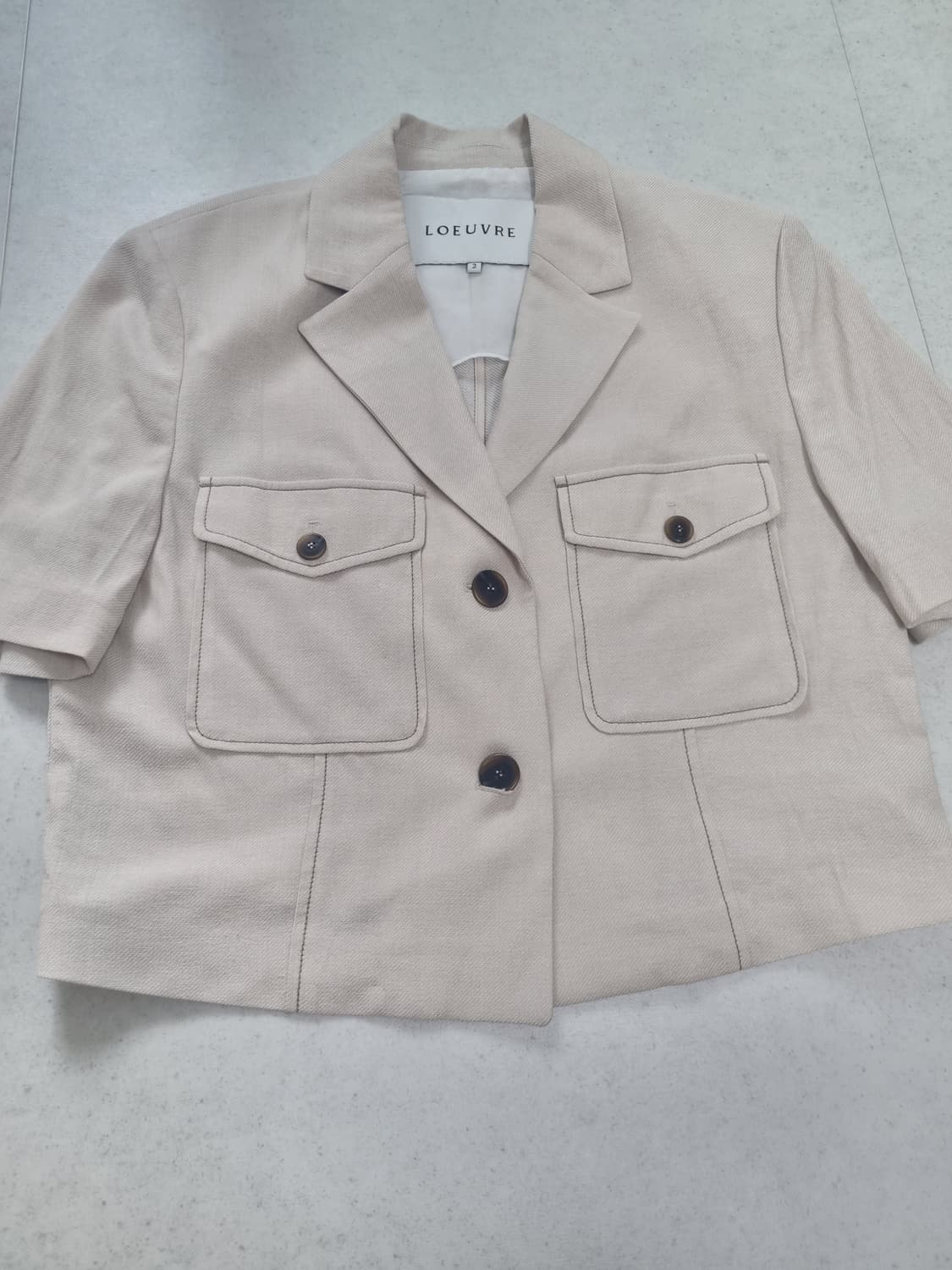 루에브르 반팔 자켓 (오마이걸 아린 착용) 상품이미지7