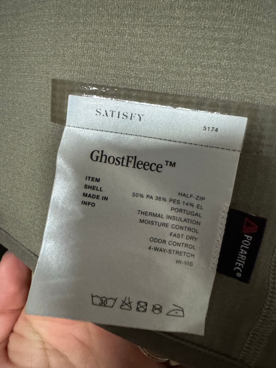 새티스피이 satisfy 고스트 플리스 집업 상품이미지2