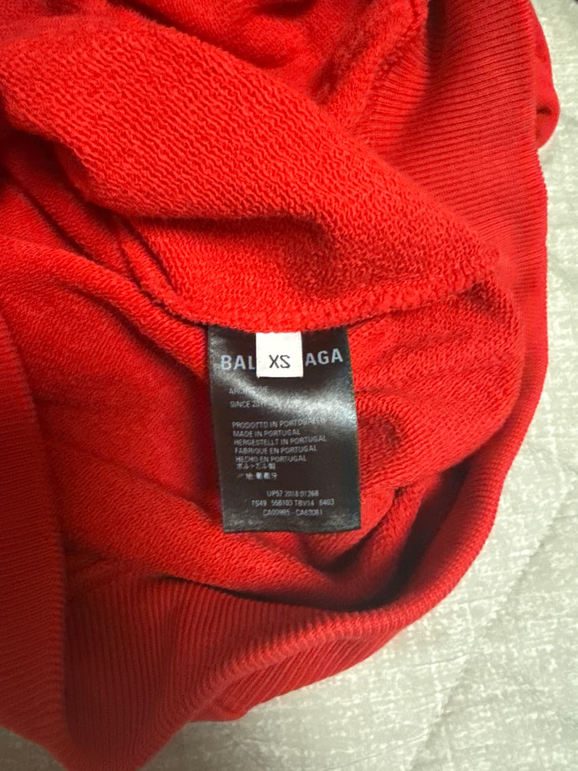 발렌시아가 웨이브로고 후드 상품이미지3