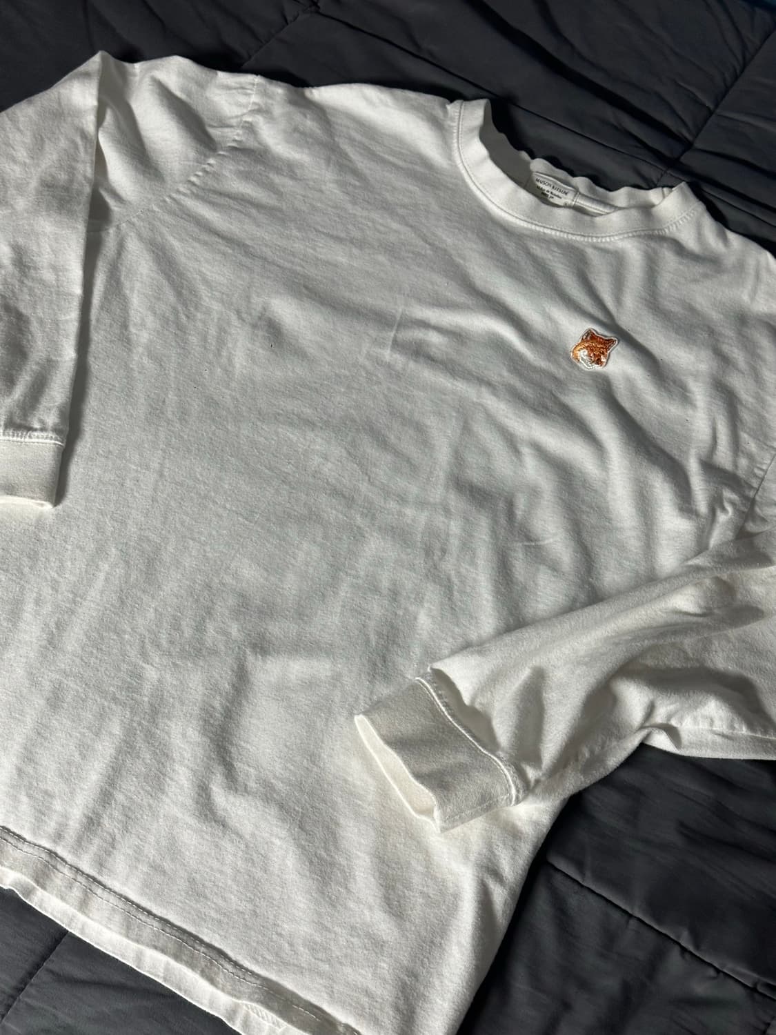 메종키츠네 롱슬리브 화이트 상품이미지1