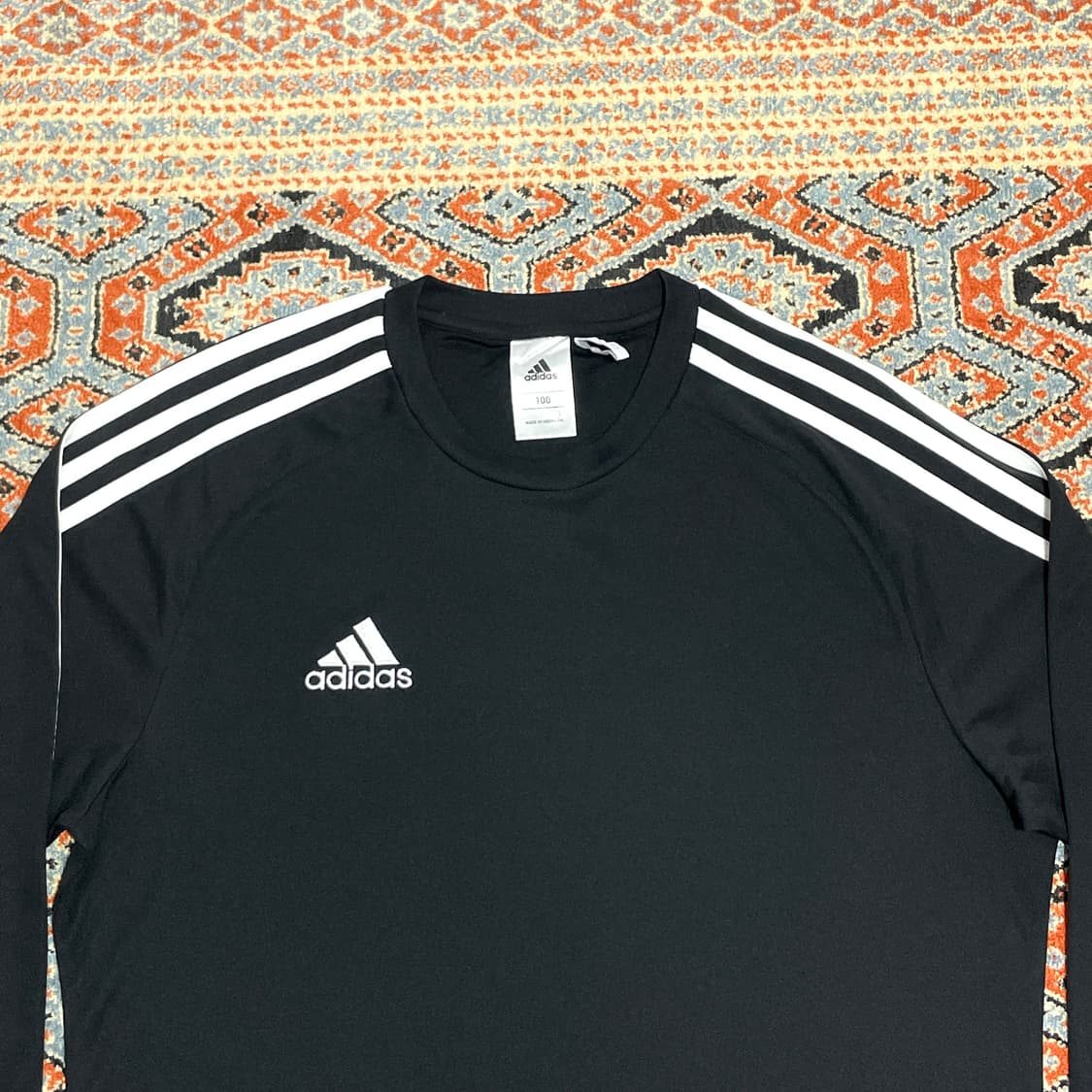 아디다스 삼선 블랙 져지 티셔츠 남성100 상품이미지2
