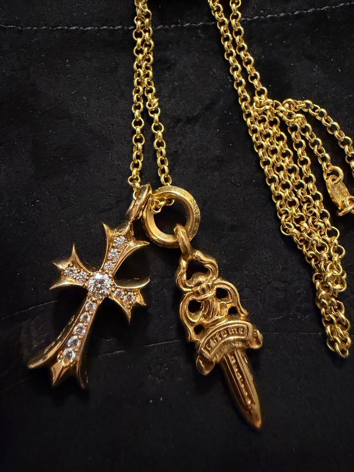 크롬하츠 22k 타이니팻,5대거,롤체인 상품이미지1