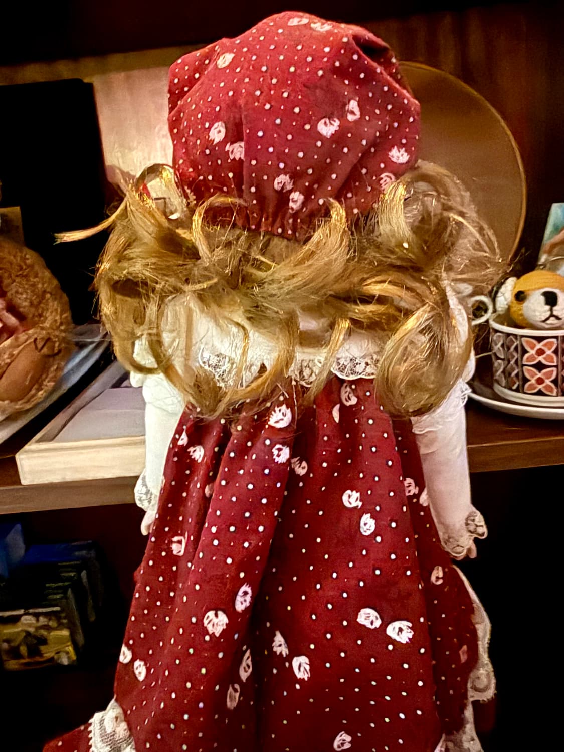 빈티지 인형 피겨린 빅토리아풍 스윗하트돌 보넷 상품이미지5