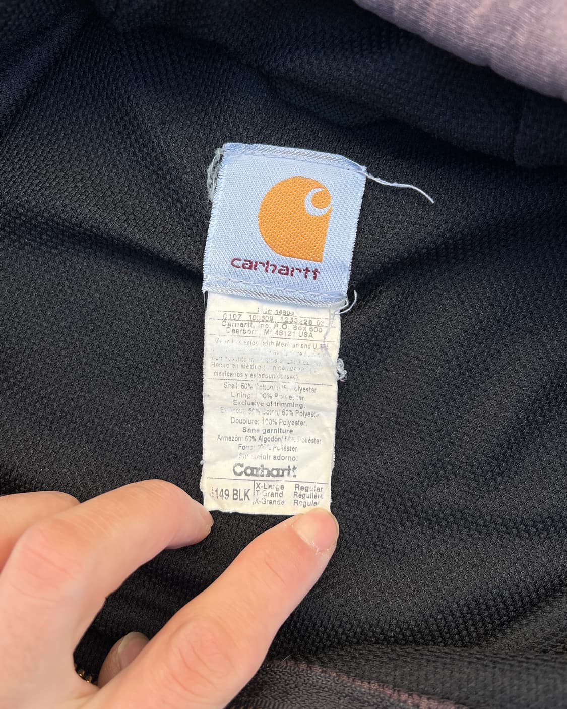 [XL] 00s 칼하트 J149 후드 집업 (칸예 웨스트) 상품이미지6