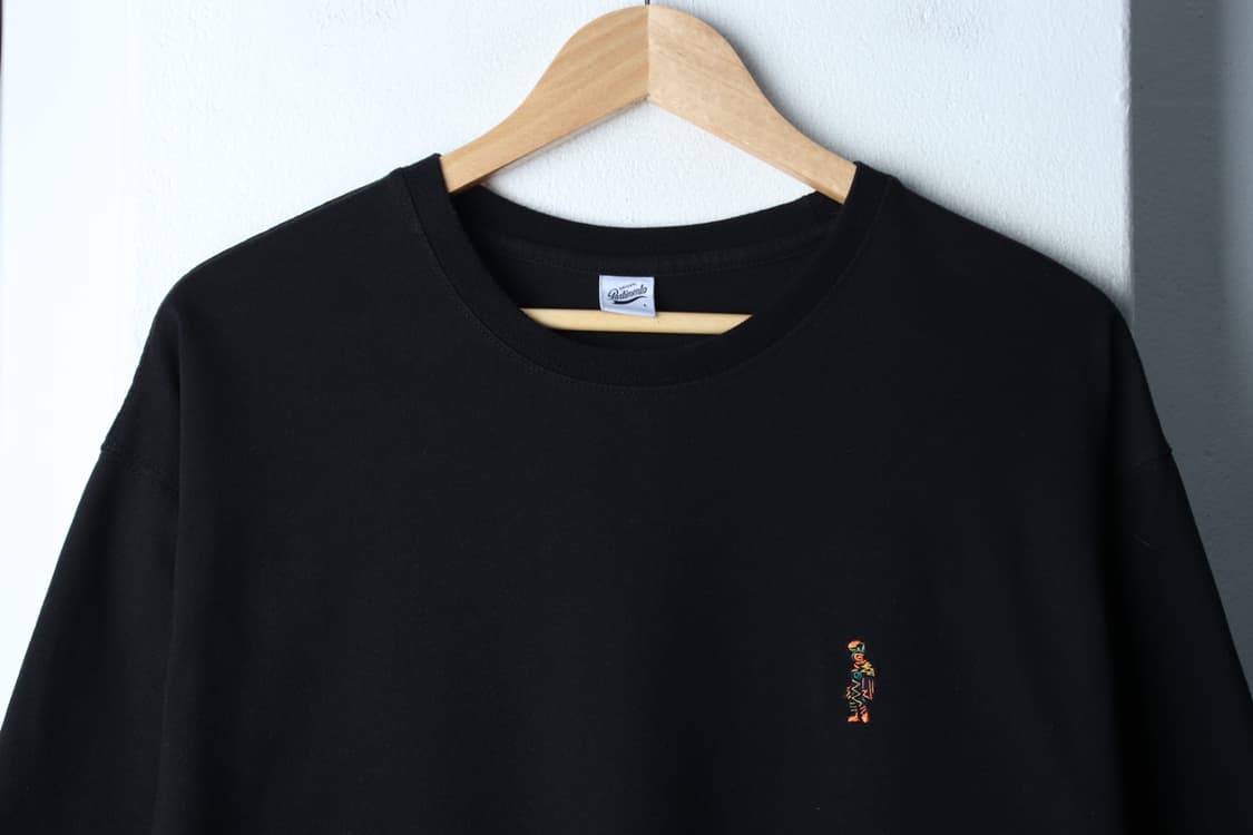 (L-2XL) 파르티멘토 반팔 티셔츠 스몰로고 블랙 올드스쿨-H31818 상품이미지3