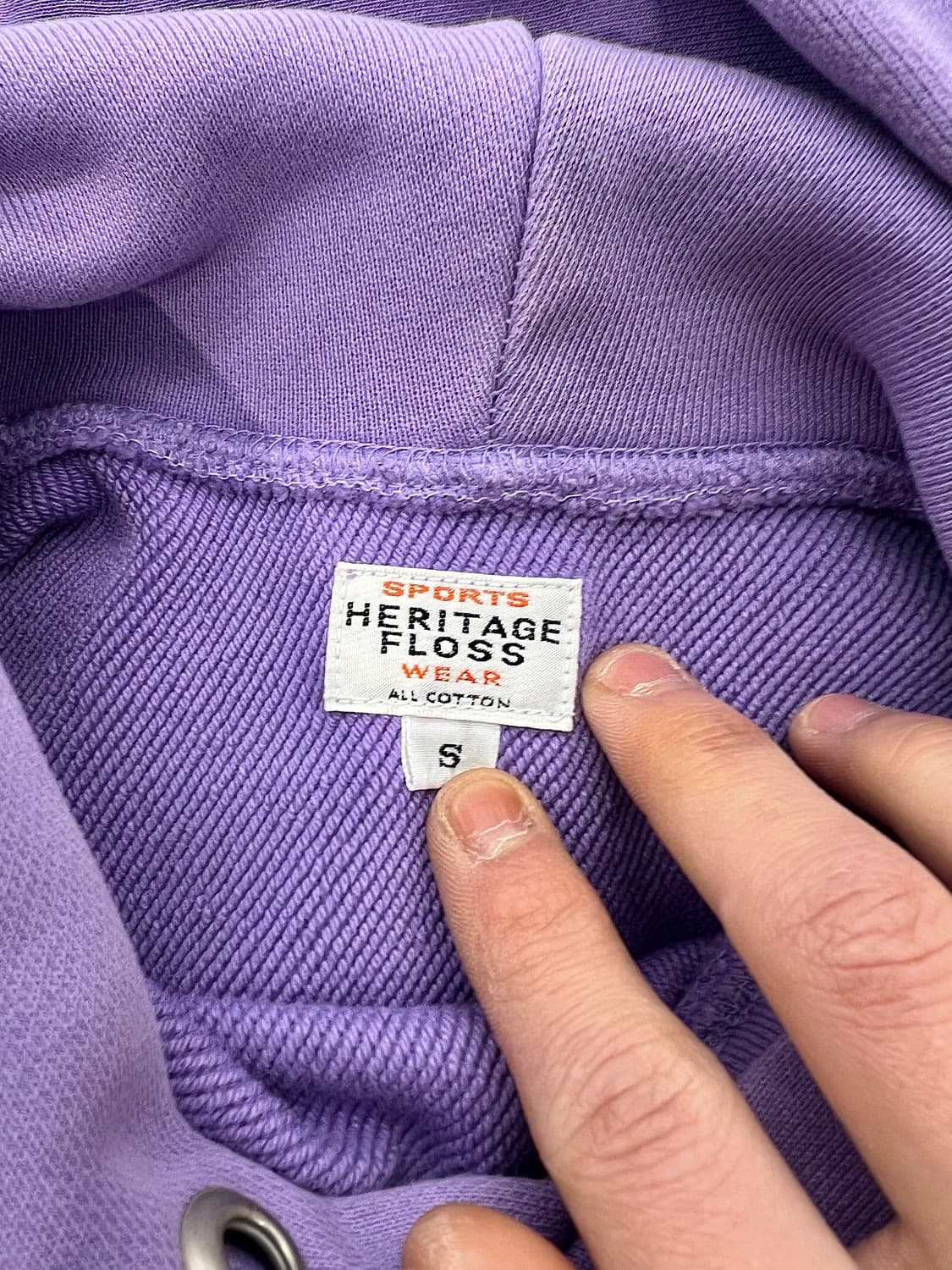 헤리티지플로스 라벤더 테리 아일렛 스웨트 후디 상품이미지7