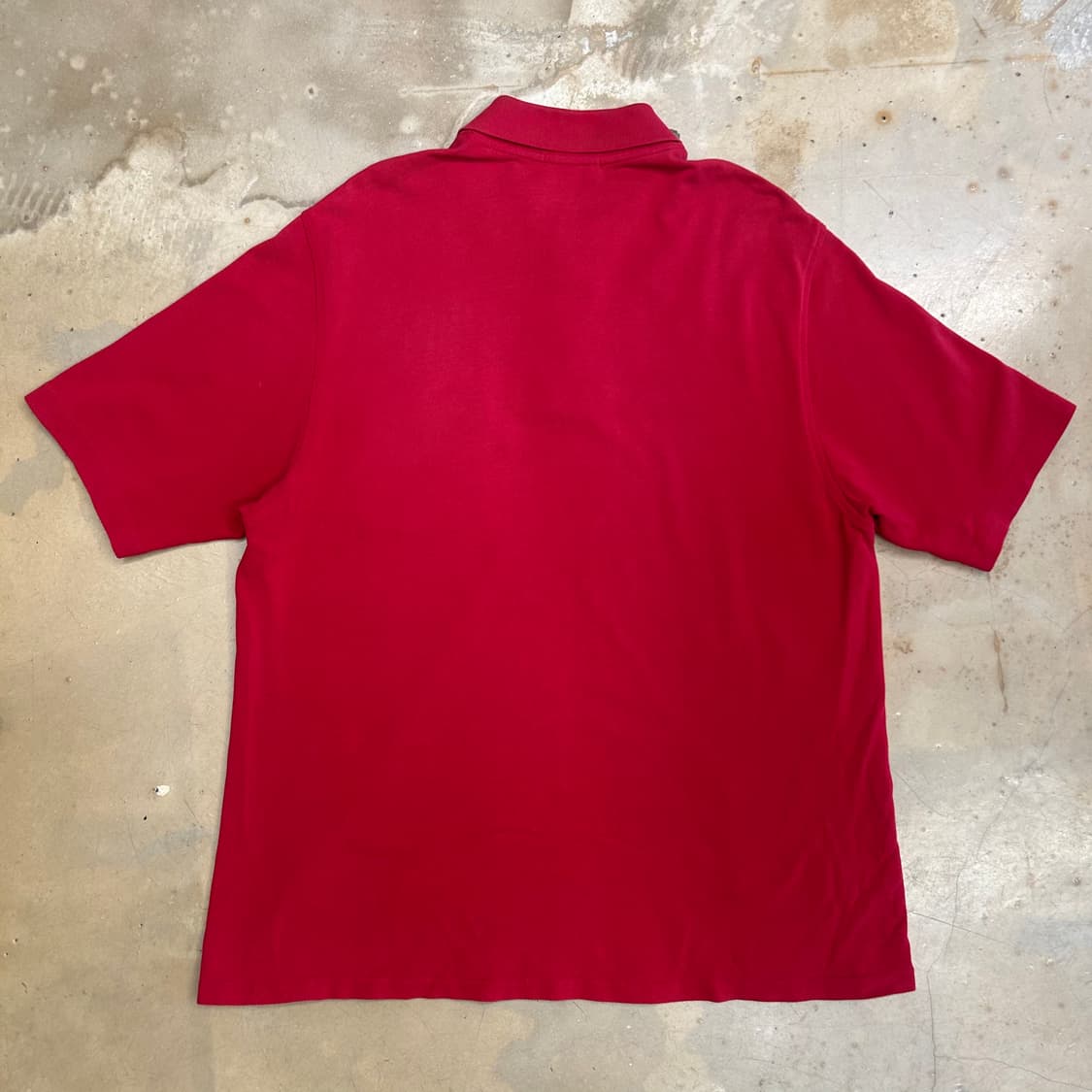M 버버리 레드 카라 반팔 티셔츠 상품이미지3