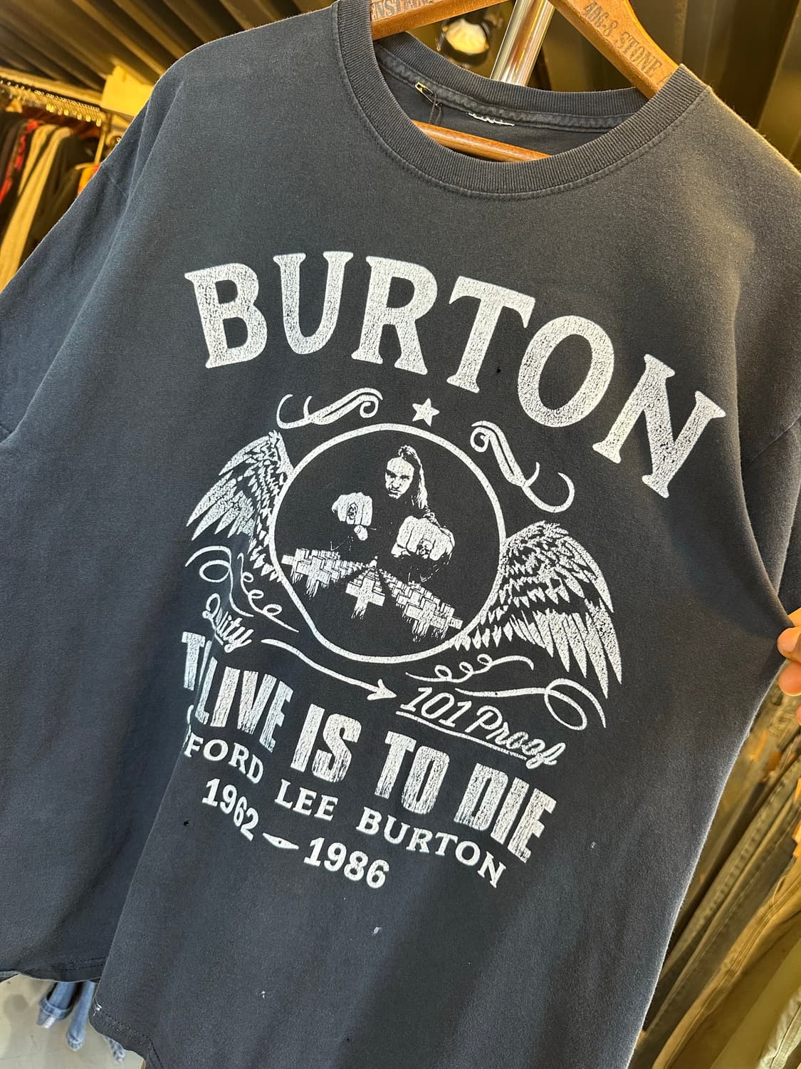 메탈리카 클리프 버튼 Cliff Burton 프린팅 티셔츠 상품이미지3