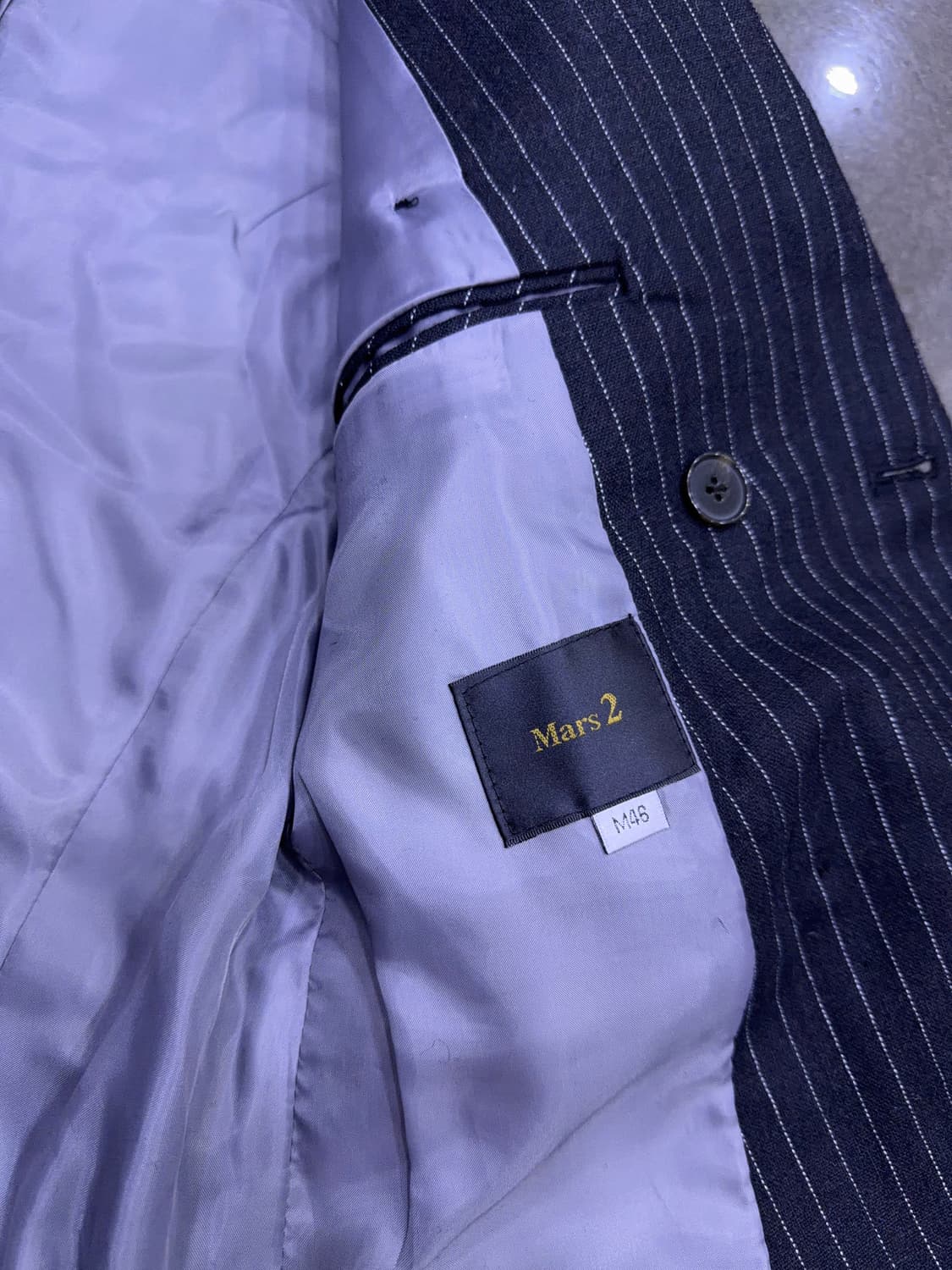 마스2 클래식 스트라이프 더블 블레스트 수트 셋업 46 M 상품이미지6