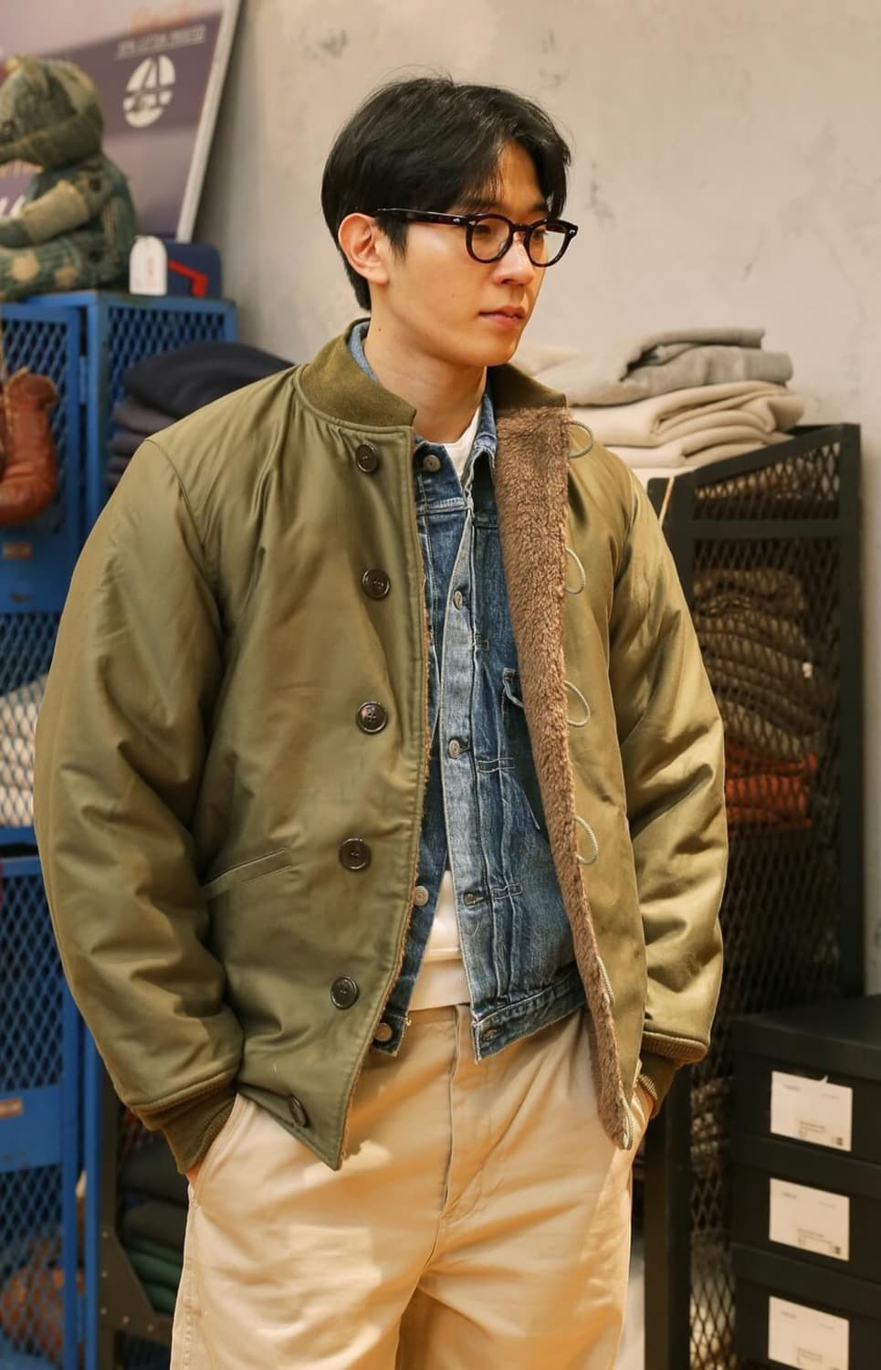 버즈릭슨 m-1943 시어링 라이너 자켓 BR15144 상품이미지7