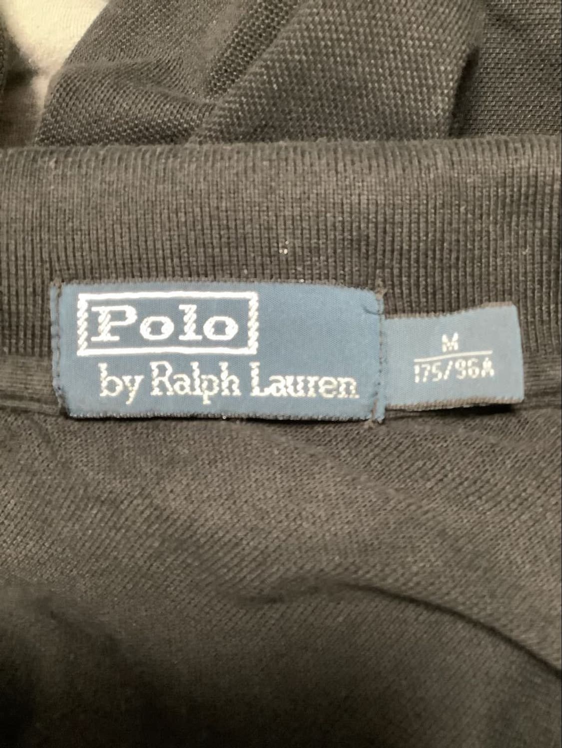 [한정 매물]폴로 랄프로렌 머서 빅포니 성조기 긴팔 폴로 셔츠 블랙  상품이미지3