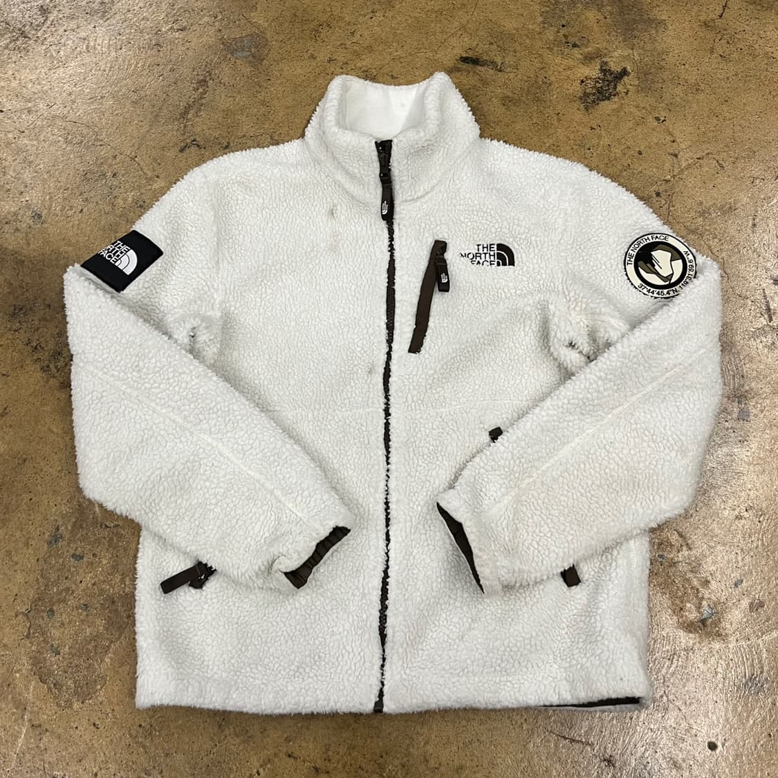[정품/XS] 노스페이스 화이트 뽀글이 플리스 b18 상품이미지2