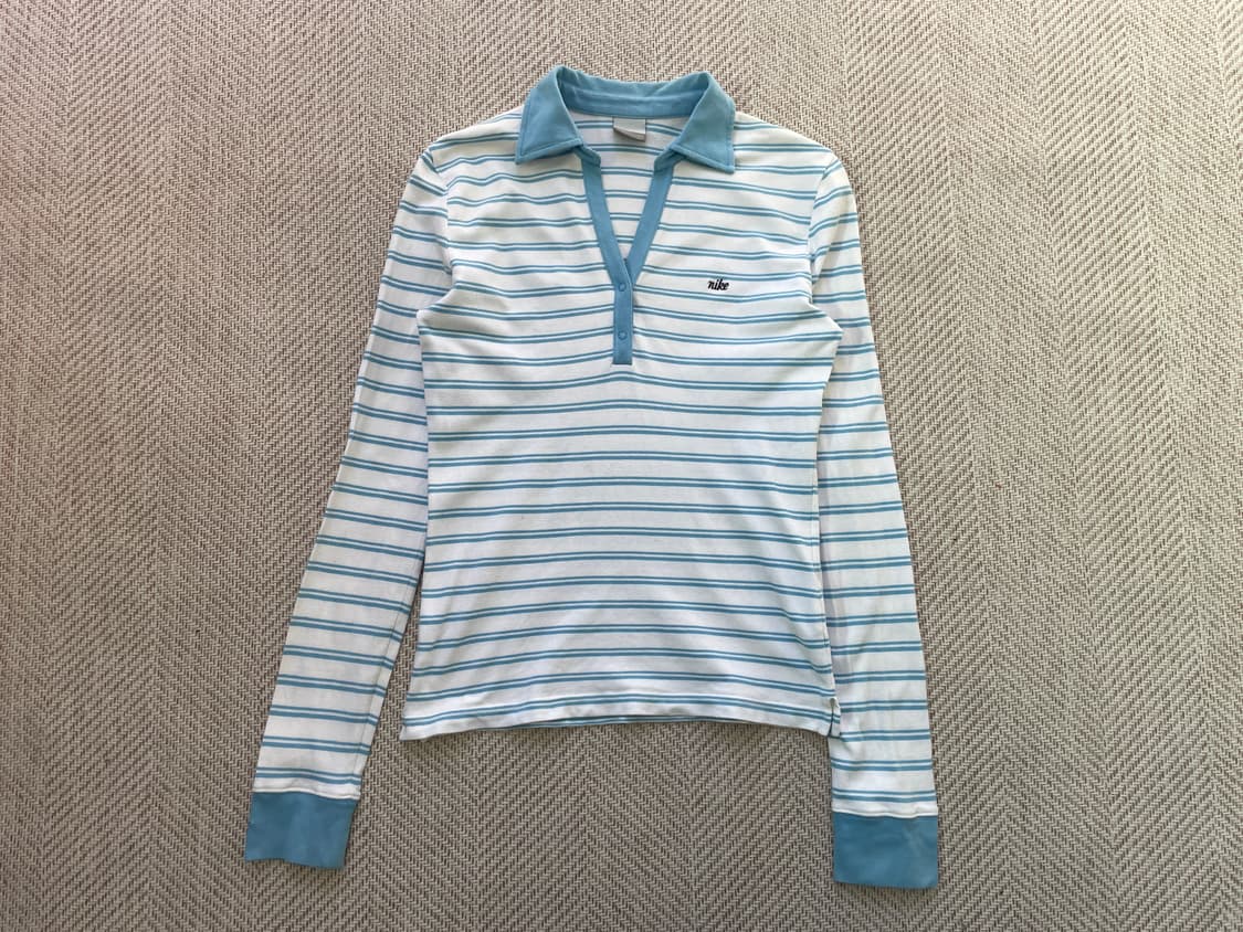 나이키 스트라이프 카라 긴팔티셔츠 상품이미지1